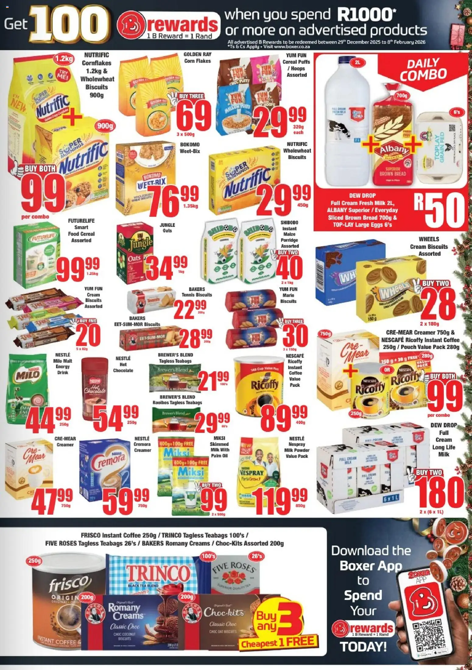 New Boxer catalogue – valid from 17.12.2025 | Page: 5 | Products: Creamer, Oil, Biscuits, Cream