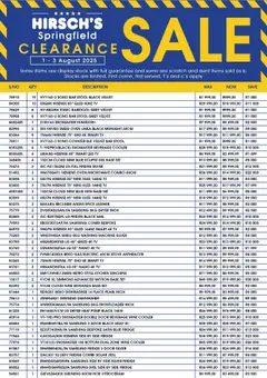 Preview of Hirsch's specials valid from 01.08.2025