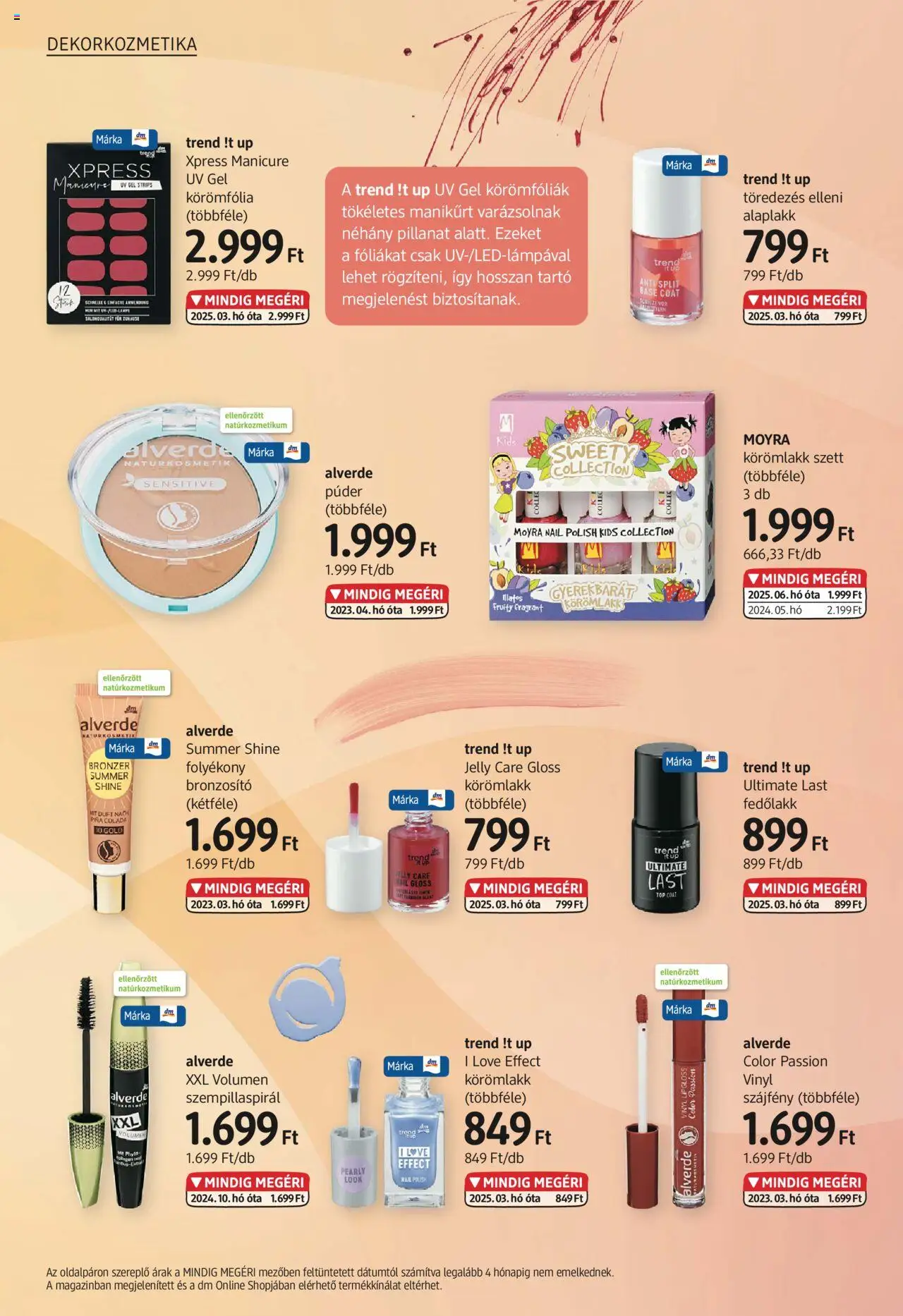DM Drogerie Markt akciós ujság - amely érvényes a következő dátumtól: 05.06.2025 | Oldal: 8 | Termékek: Fedőlakk, Bronzosító, Szájfény, Körömlakk