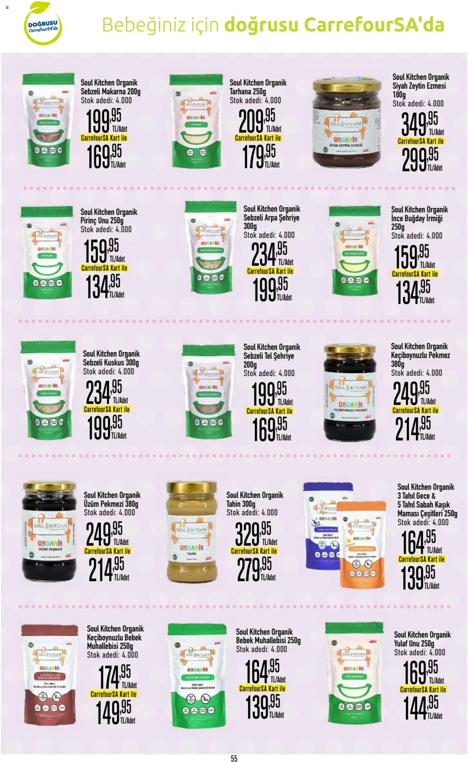 CarrefourSA Katalog - 09.04.2026 tarihinden itibaren geçerlidir | Sayfa: 56 | Ürünler: Pirinç, Keçiboynuzu, Üzüm, Zeytin