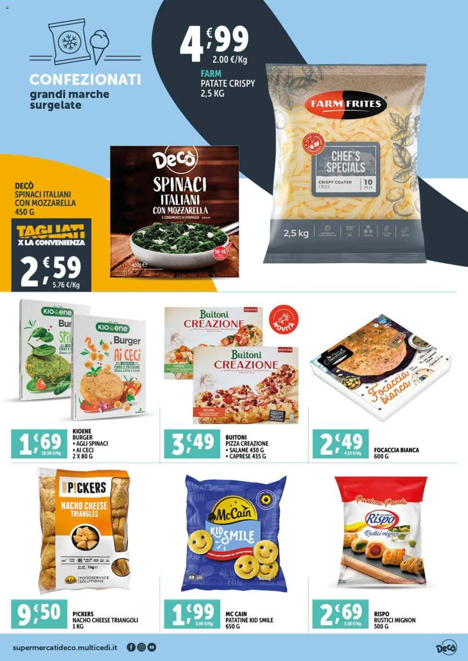 Volantino Decò del 07.11.2025 | Pagina: 7 | Prodotti: Salame, Patatine, Spinaci, Rustici