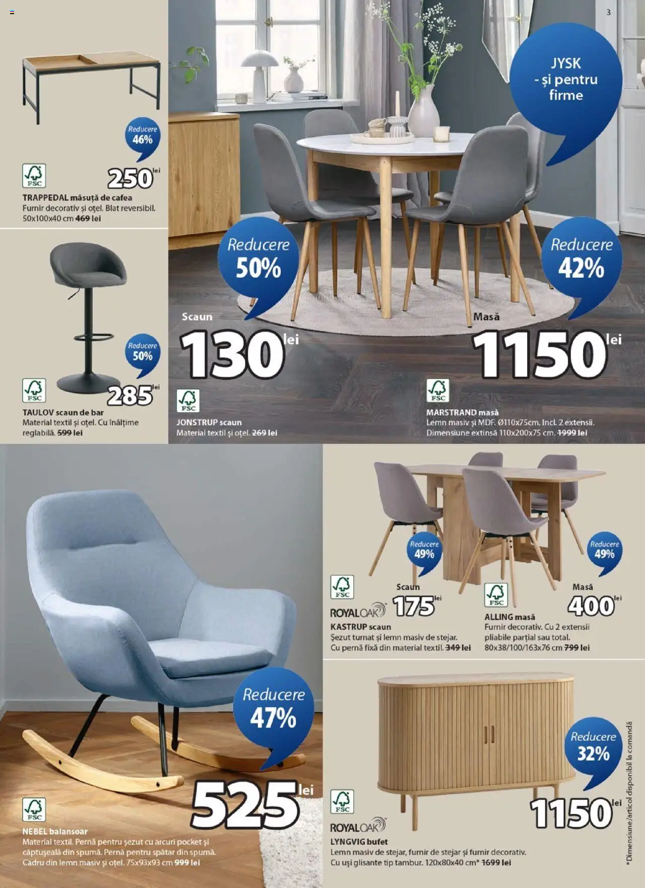 Catalog JYSK – valabil de la 27.08.2025 | Pagină: 3 | Produse: Pernă, Masă, Scaun, Cafea