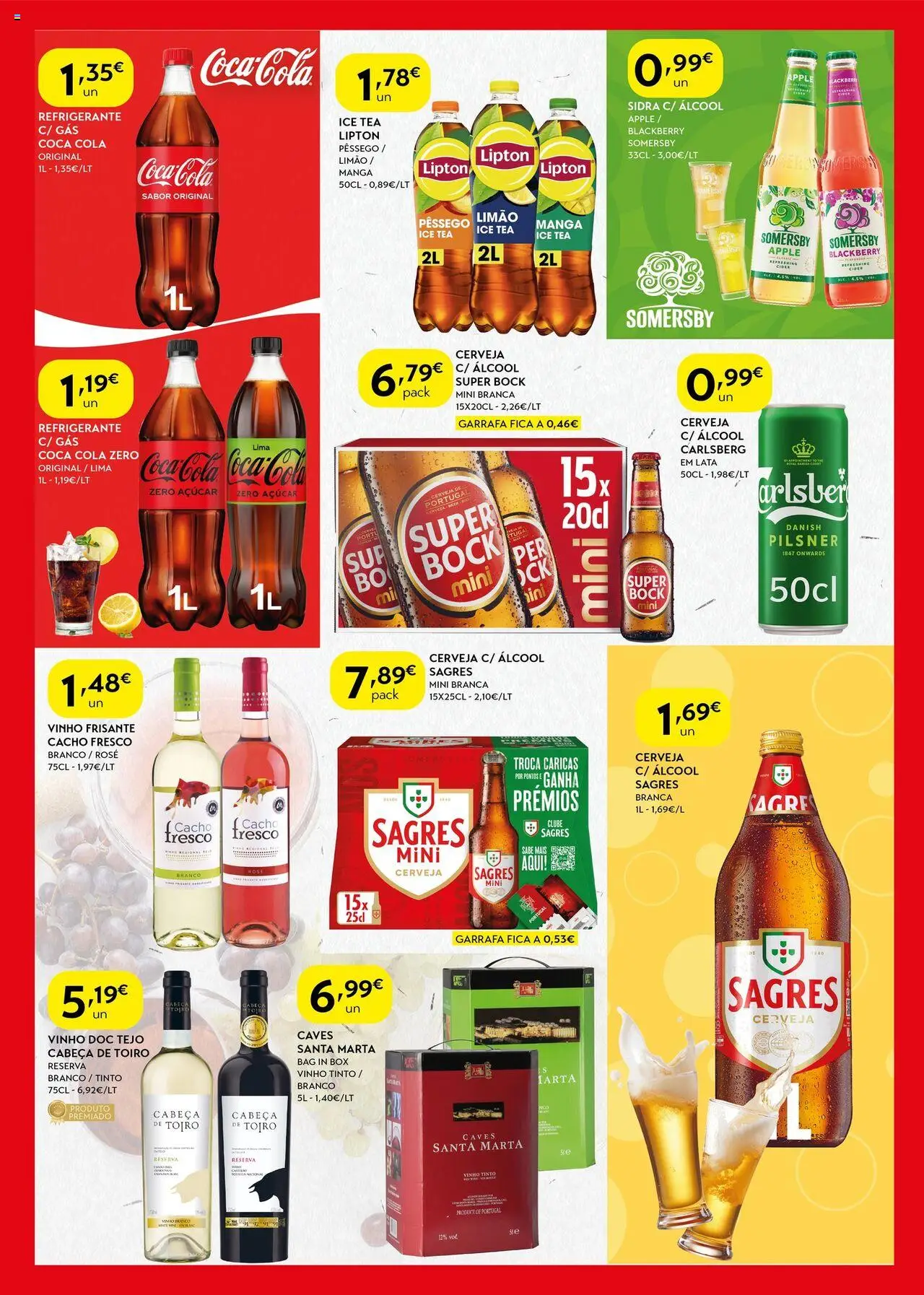 Spar folheto │ válido de 14.10.2025 | Página: 5 | Produtos: Refrigerante, Cerveja, Somersby, Vinho tinto