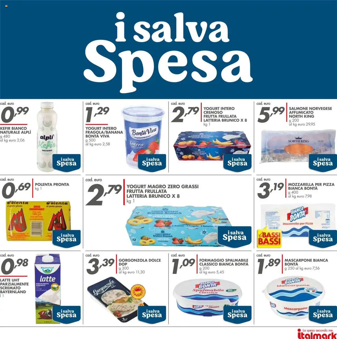 Volantino Italmark del 05.06.2025 | Pagina: 33 | Prodotti: Pizza, Salmone, Mozzarella, Mascarpone
