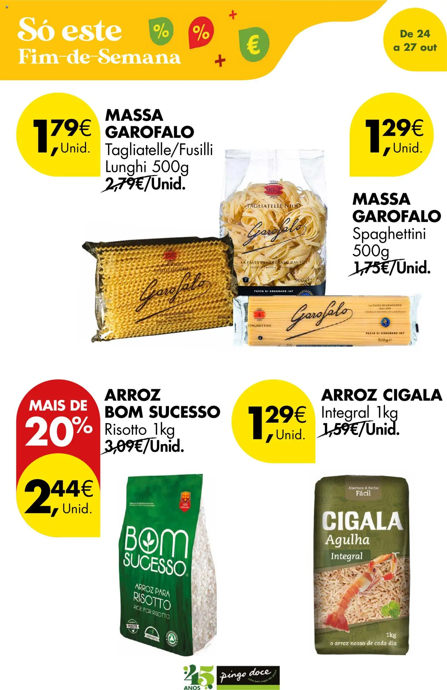 Pingo Doce Poupe este Fim de Semana │ válido de 24.10.2025 | Página: 10 | Produtos: Arroz, Massa, Pá