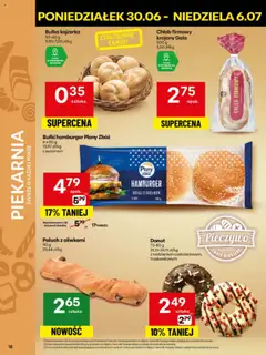 Delikatesy Centrum Gazetka - Sklepy Własne od 30.06.2025 | Strona: 18 | Produkty: Pieczywo, Hamburger, Piekarnia, Chleb