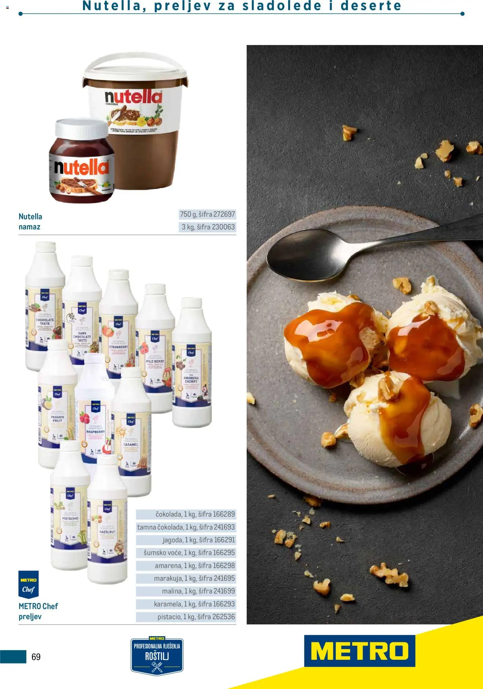 Metro katalog | vrijedi od 05.03.2026 | Stranica: 69 | Proizvodi: Roštilj, Nutella, Namaz