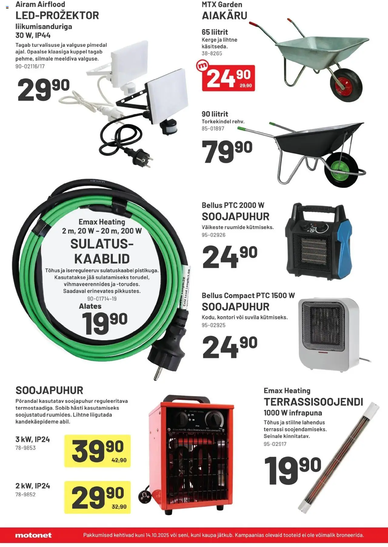 Motonet tarjoukset - Sügistööd ootavad veel tegemist – voimassa 17.09.2025 alkaen | Sivu: 6 | Tuotteet: Voi