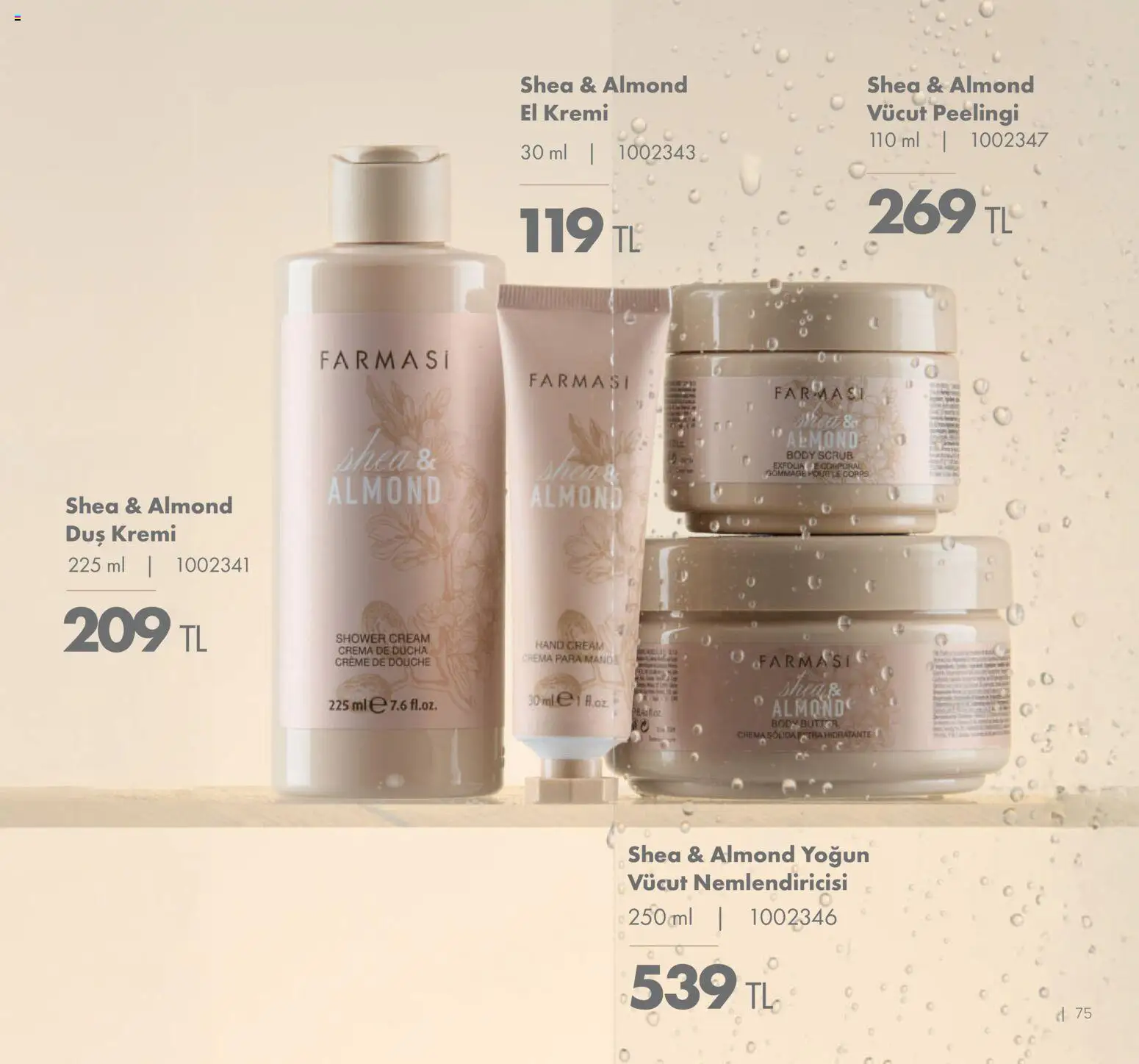 Farmasi Katalog - 01.01.2026 tarihinden itibaren geçerlidir | Sayfa: 75 | Ürünler: Duş, Vücut nemlendiricisi, El kremi