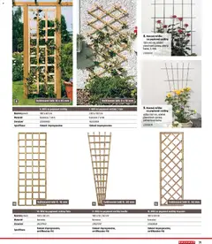 Náhled letáku Bauhaus katalog Ploty a zahradní domky od 11.03.2026 | Strana: 71 | Produkty: Rostliny, Mříž na popínavé rostliny