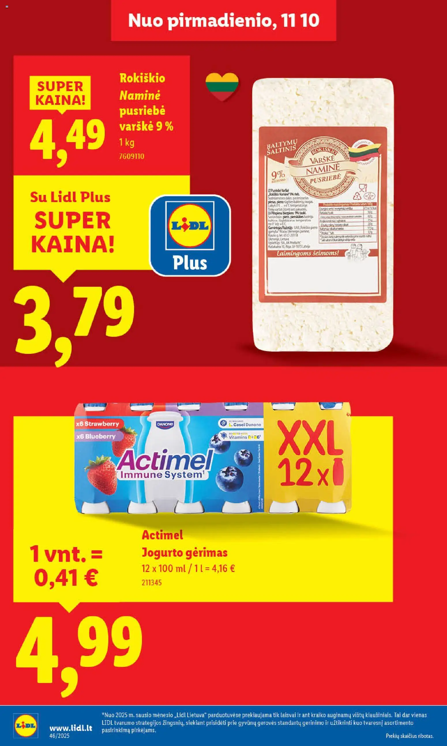 LIDL akcijos nuo 13.11.2025 | Puslapis: 24 | Prekių: Varškė, Jogurto gėrimas