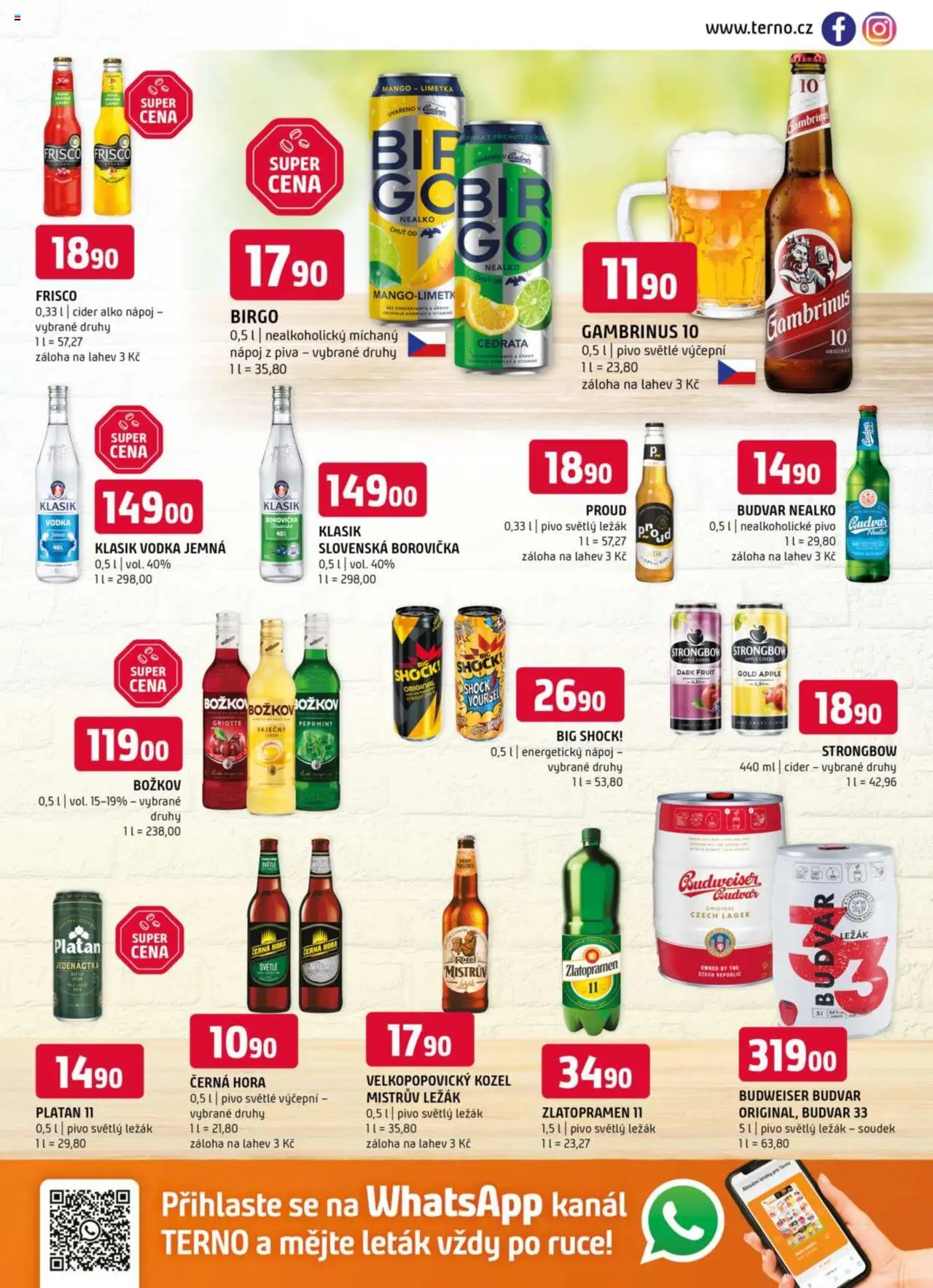 Terno leták od 11.06.2025 | Strana: 13 | Produkty: Pivo, Vodka, Strongbow, Gambrinus