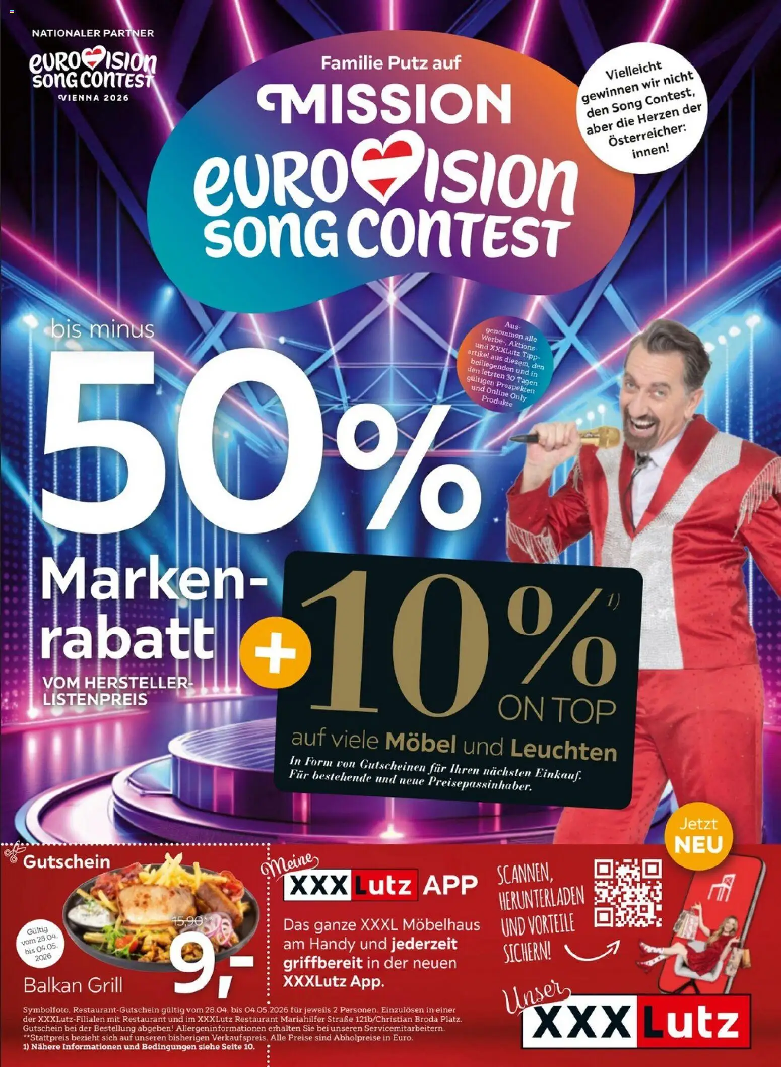 XXXLutz Prospekt aktuell gültig ab 28.04.2026 | Seite: 1 | Produkte: Grill