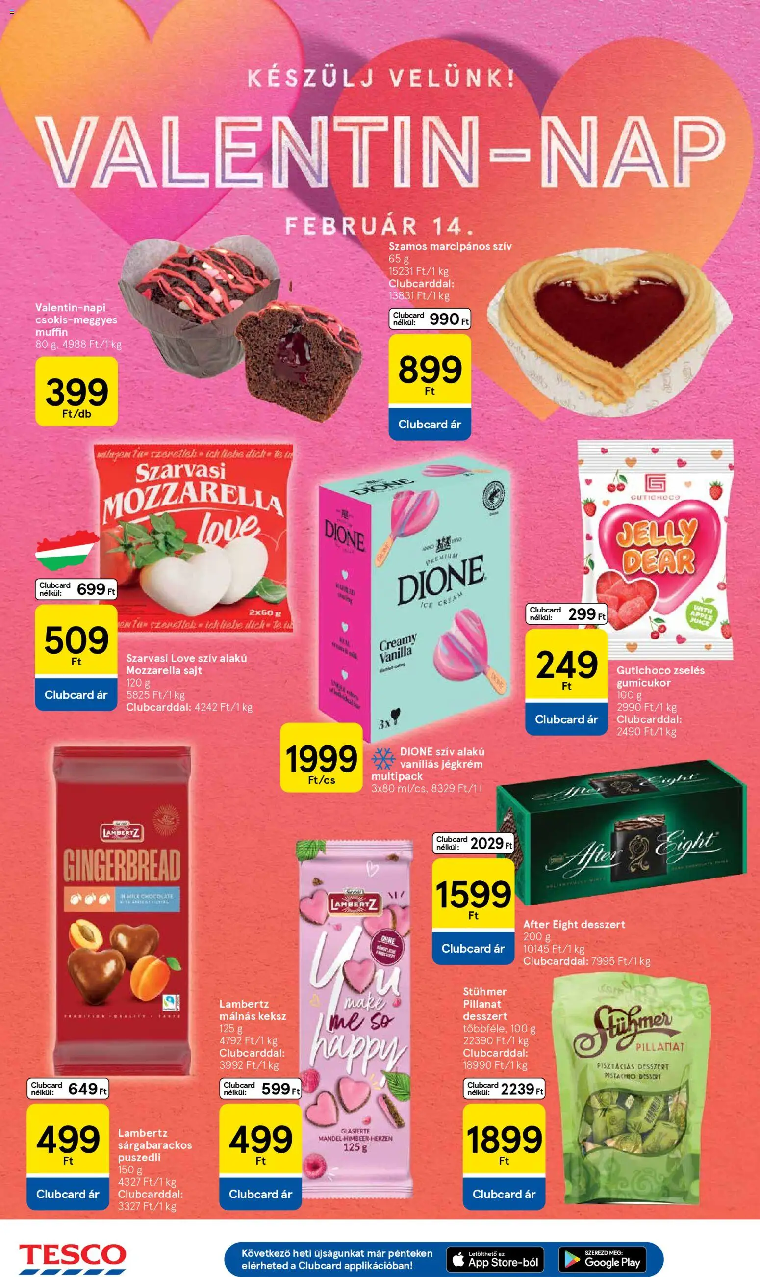 Tesco akciós ujság - amely érvényes a következő dátumtól: 05.02.2026 | Oldal: 22 | Termékek: Muffin, Puszedli, Sajt, Keksz