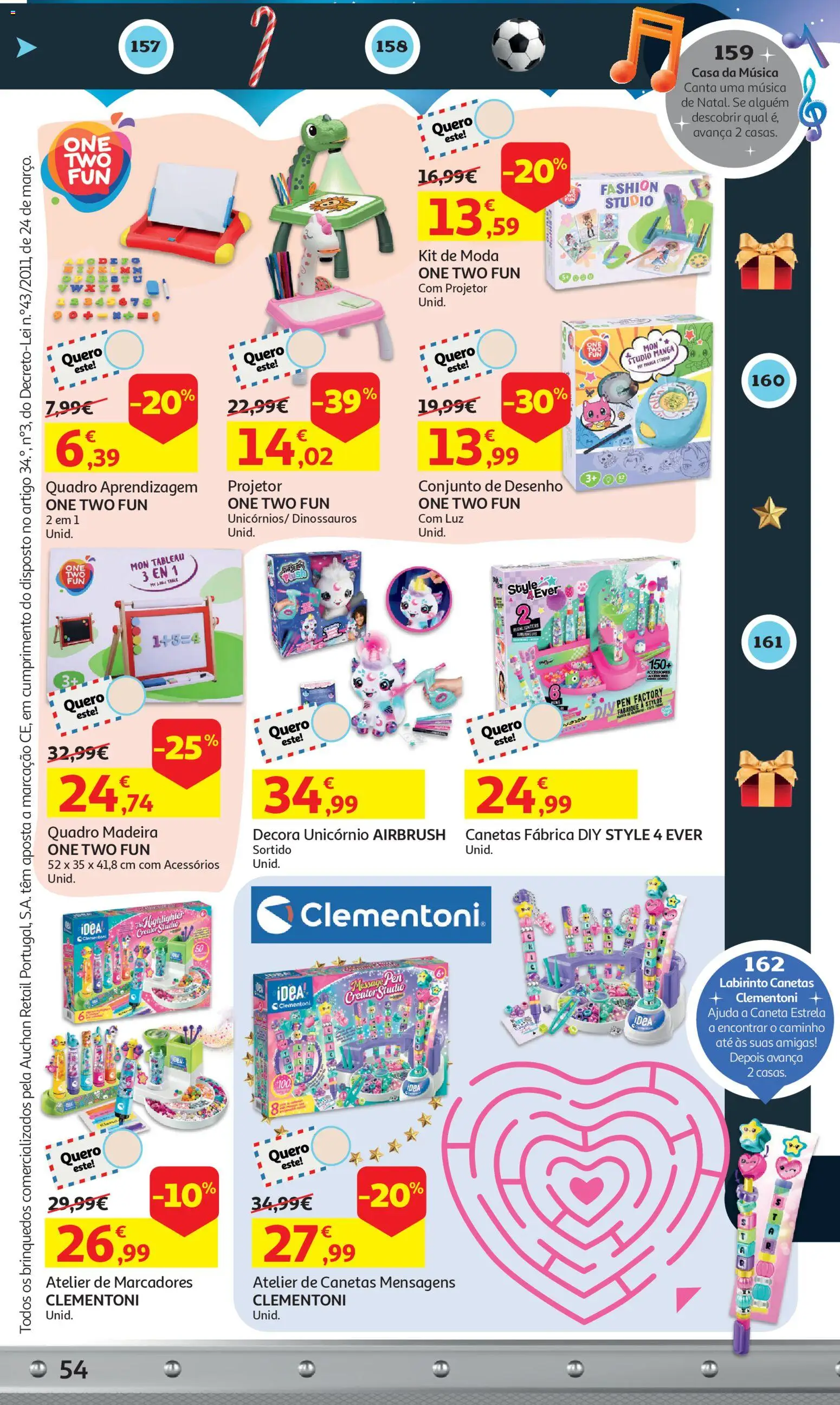 Auchan - A grande fábrica de Natal │ válido de 05.11.2025 | Página: 54 | Produtos: Quadro, Projetor