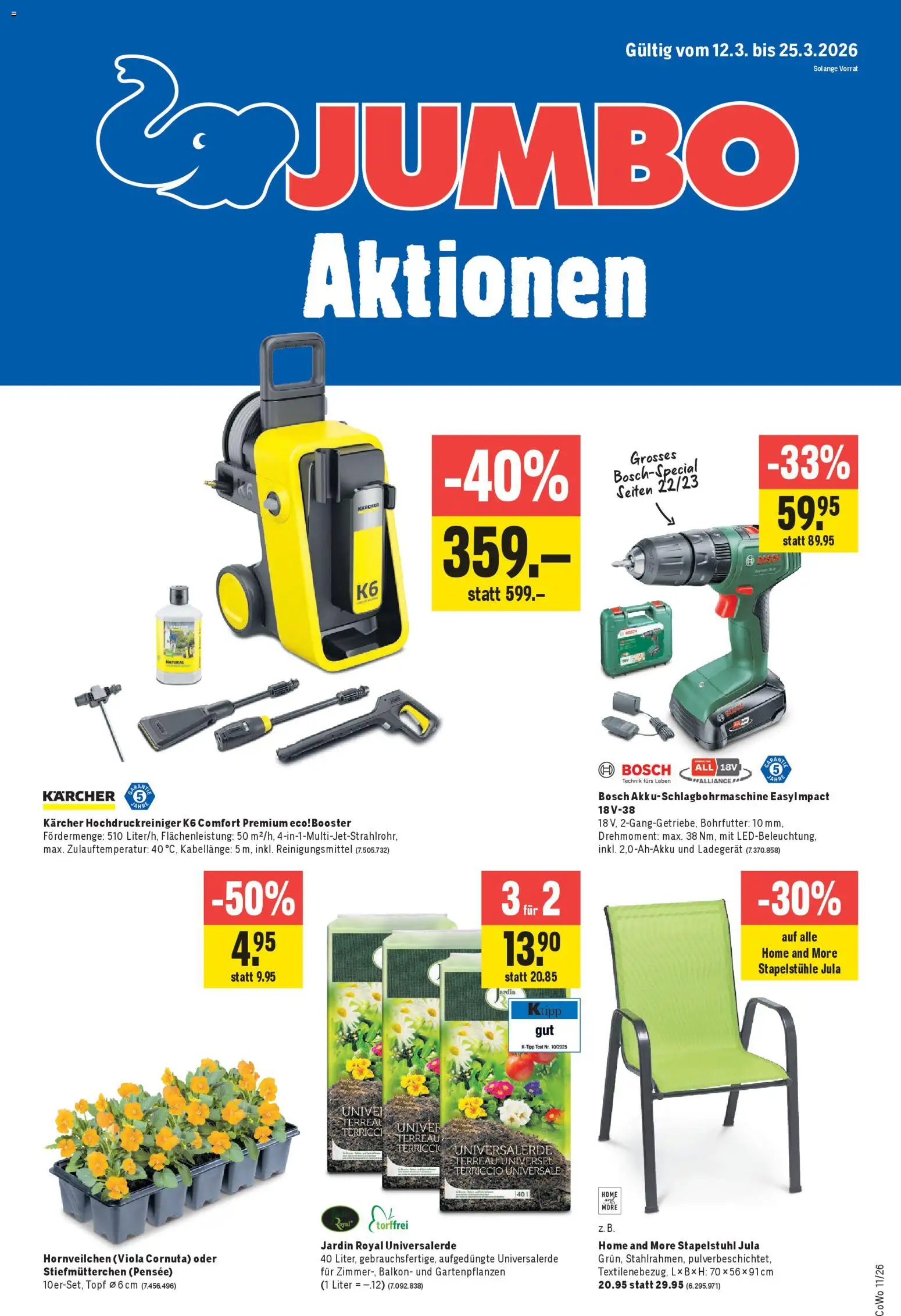 Jumbo aktionen – gültig ab 12.03.2026 | Seite: 1 | Produkte: Ladegerät, Bosch