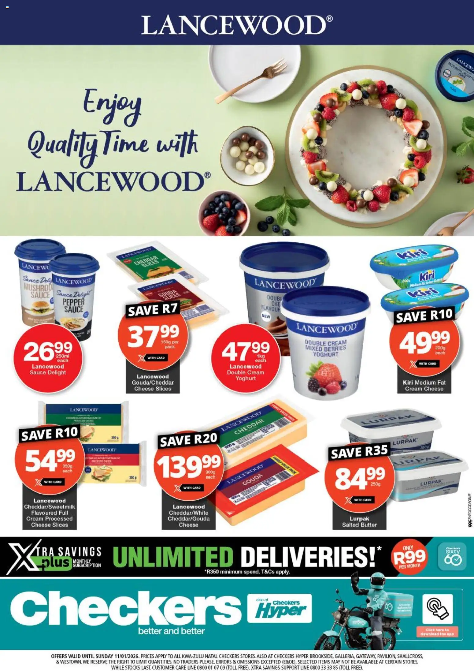 New Checkers catalogue – valid from 19.12.2025 | Page: 1 | Products: Butter, Cheese, Cream, Pepper