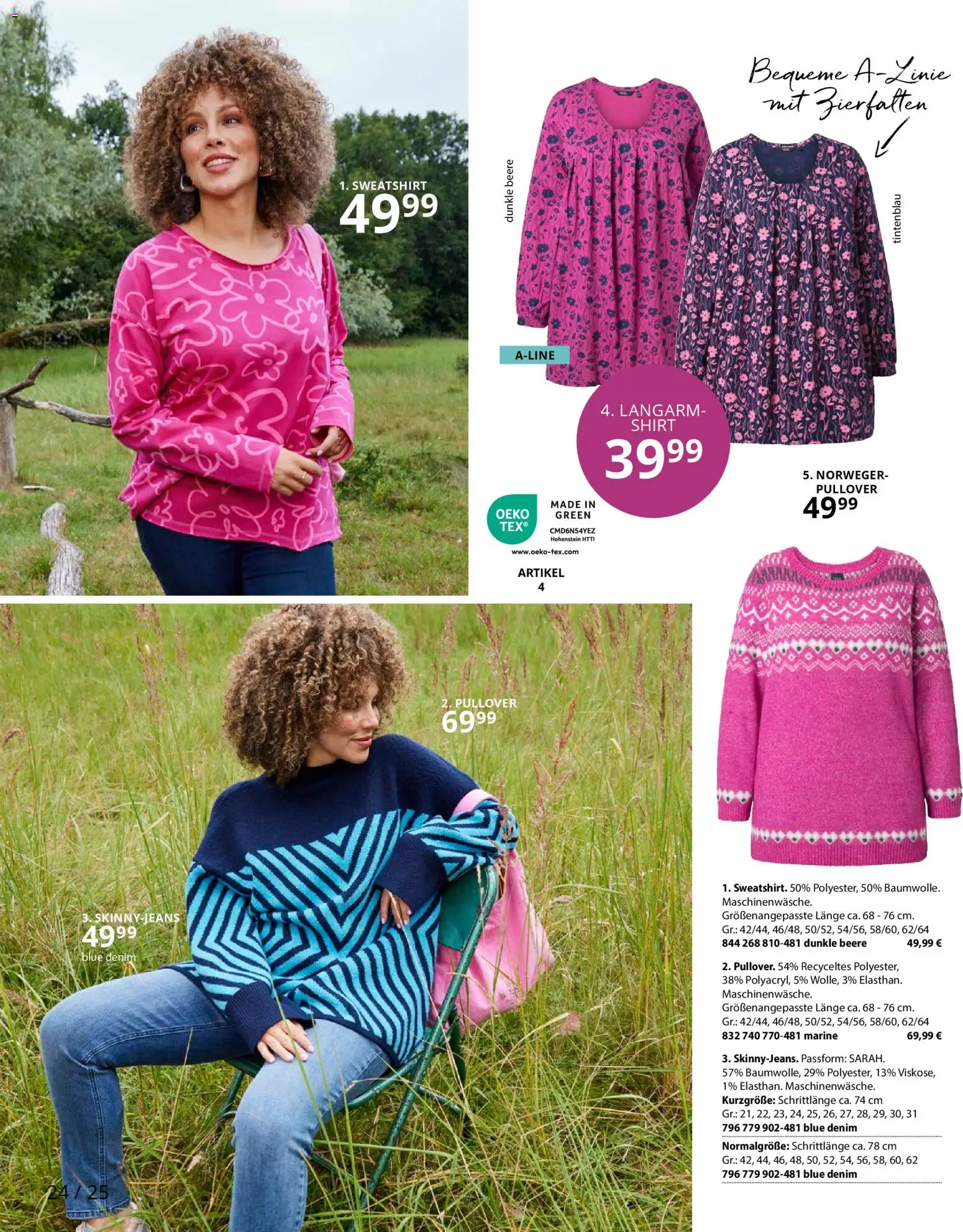 Ulla Popken Prospekt 	 – gültig ab 01.01.2026 | Seite: 24 | Produkte: Shirt, Sweatshirt, Pullover, Jeans
