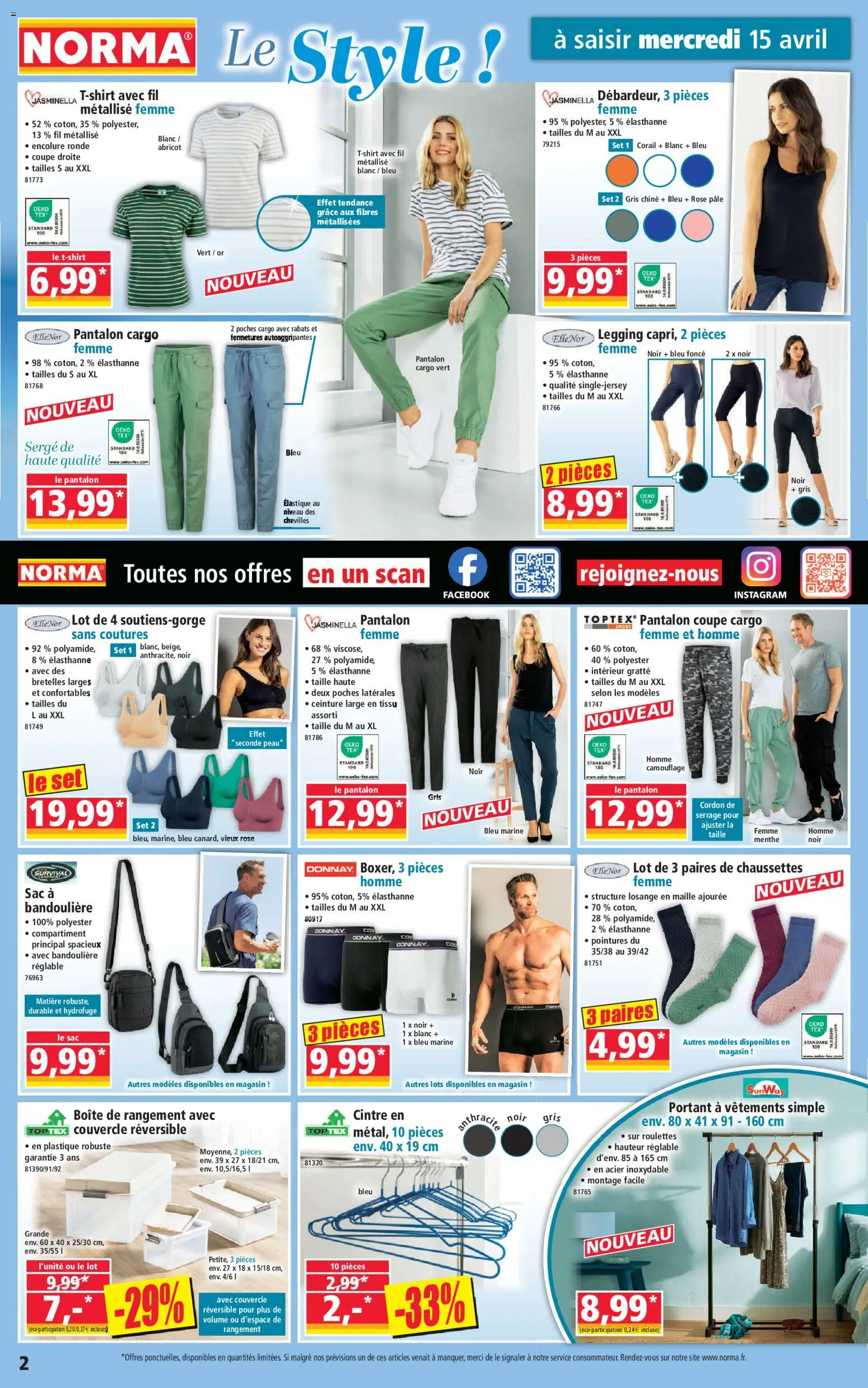 {H1} | Page: 2 | Produits: Sac, Vêtements, Pantalon, Boîte de rangement