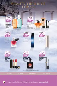Müller Unwiderstehliche Duft-Klassiker ab 01.12.2025 gültig | Seite: 10 | Produkte: Toilette, Lippenstift, Eau de Parfum, Mascara