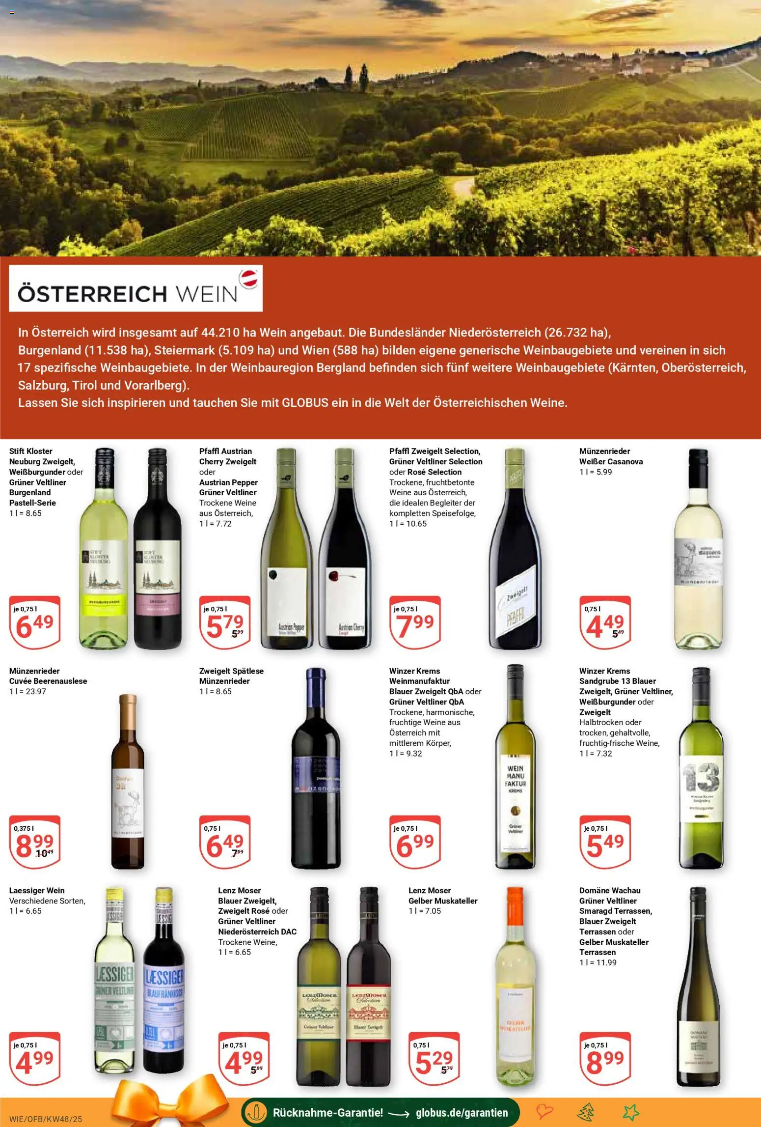 Globus prospekt Waghäusel-Wiesental	 – gültig ab 24.11.2025 | Seite: 17 | Produkte: Wein
