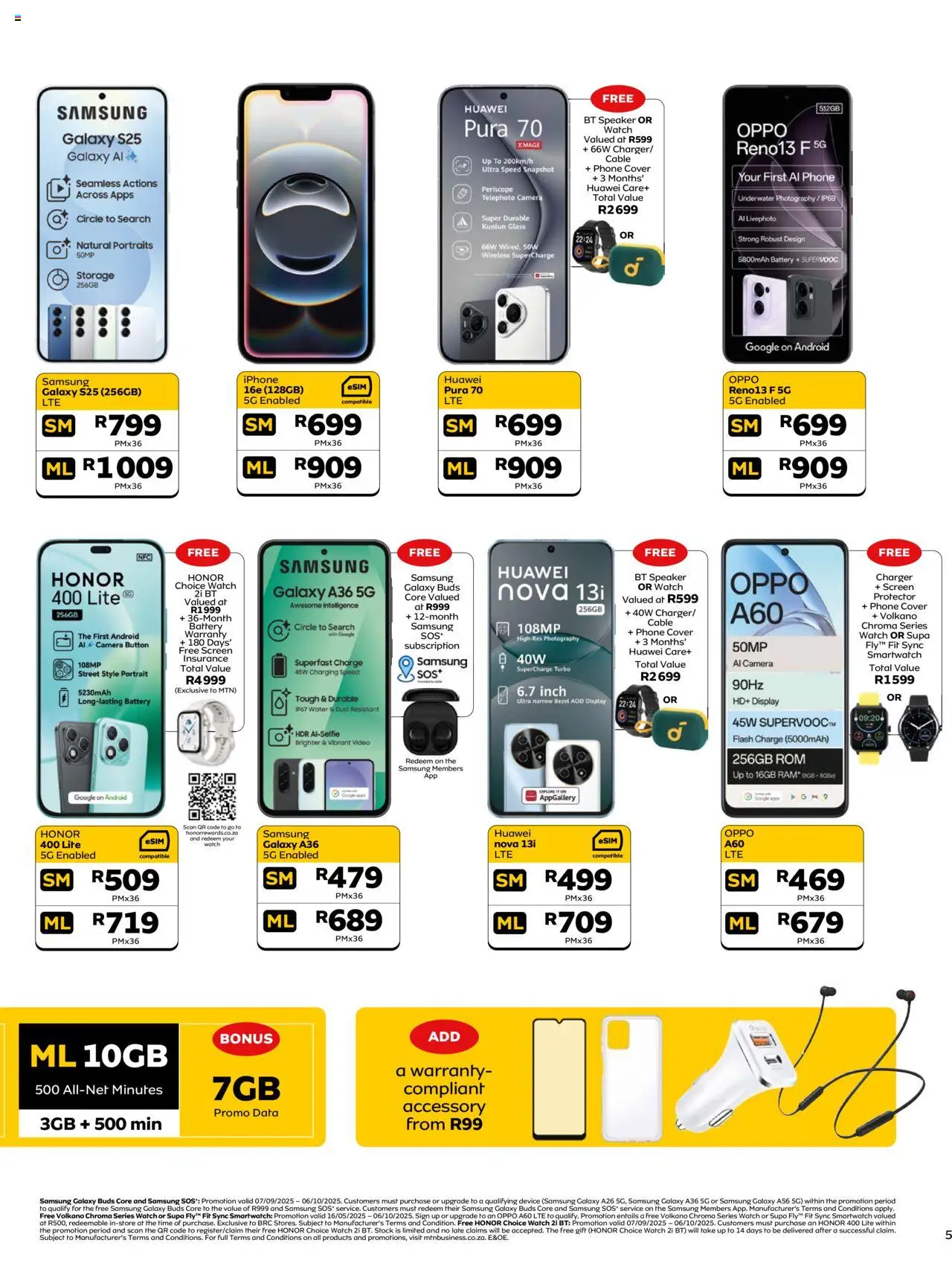 New MTN catalogue – valid from 07.09.2025 | Page: 5 | Products: Cover, Watch, Speaker, Charger