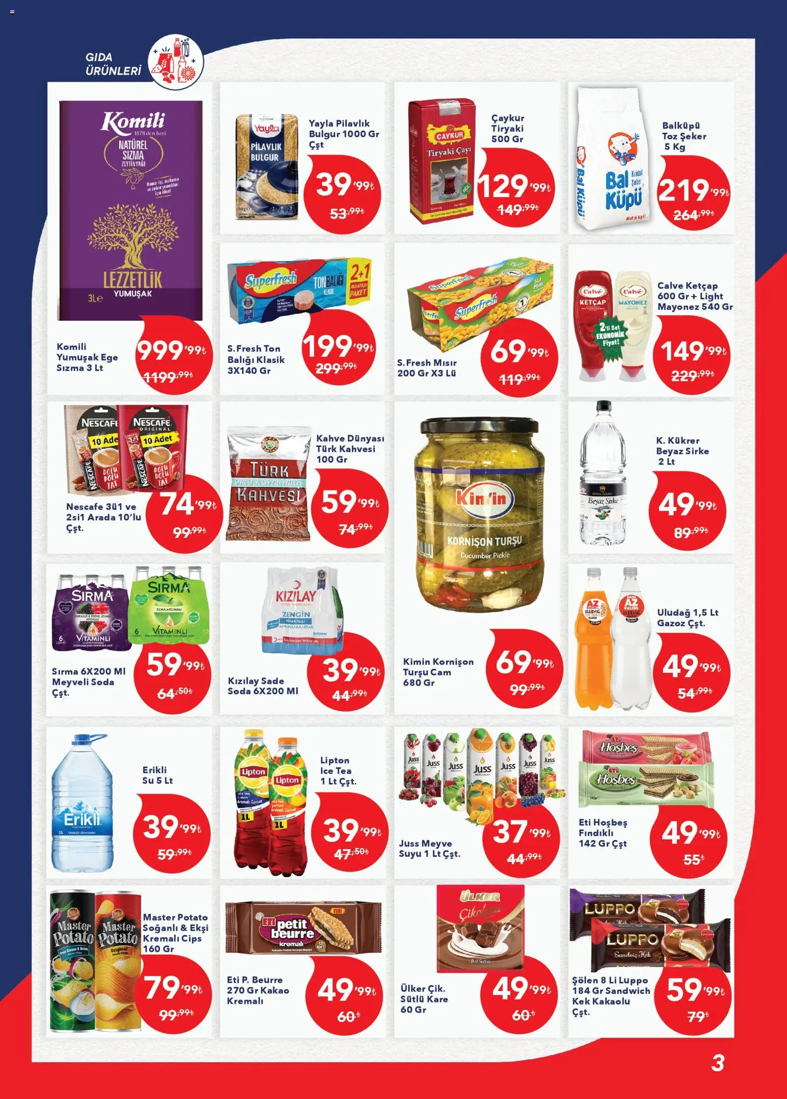 Kim Market Katalog - Ege Insert - 10.01.2026 tarihinden itibaren geçerlidir | Sayfa: 3 | Ürünler: Meyve, Soda, Ton balığı, Mısır