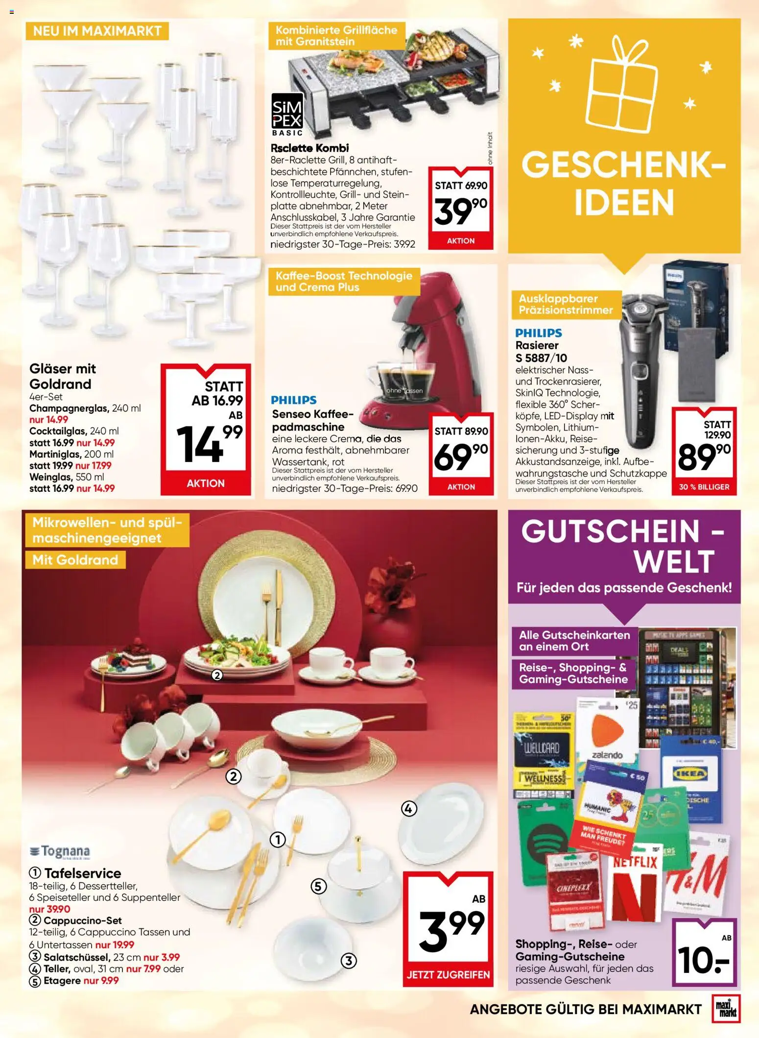 Maximarkt Flugblatt gültig ab 27.11.2025 | Seite: 23 | Produkte: Grill, Rasierer, Kaffee