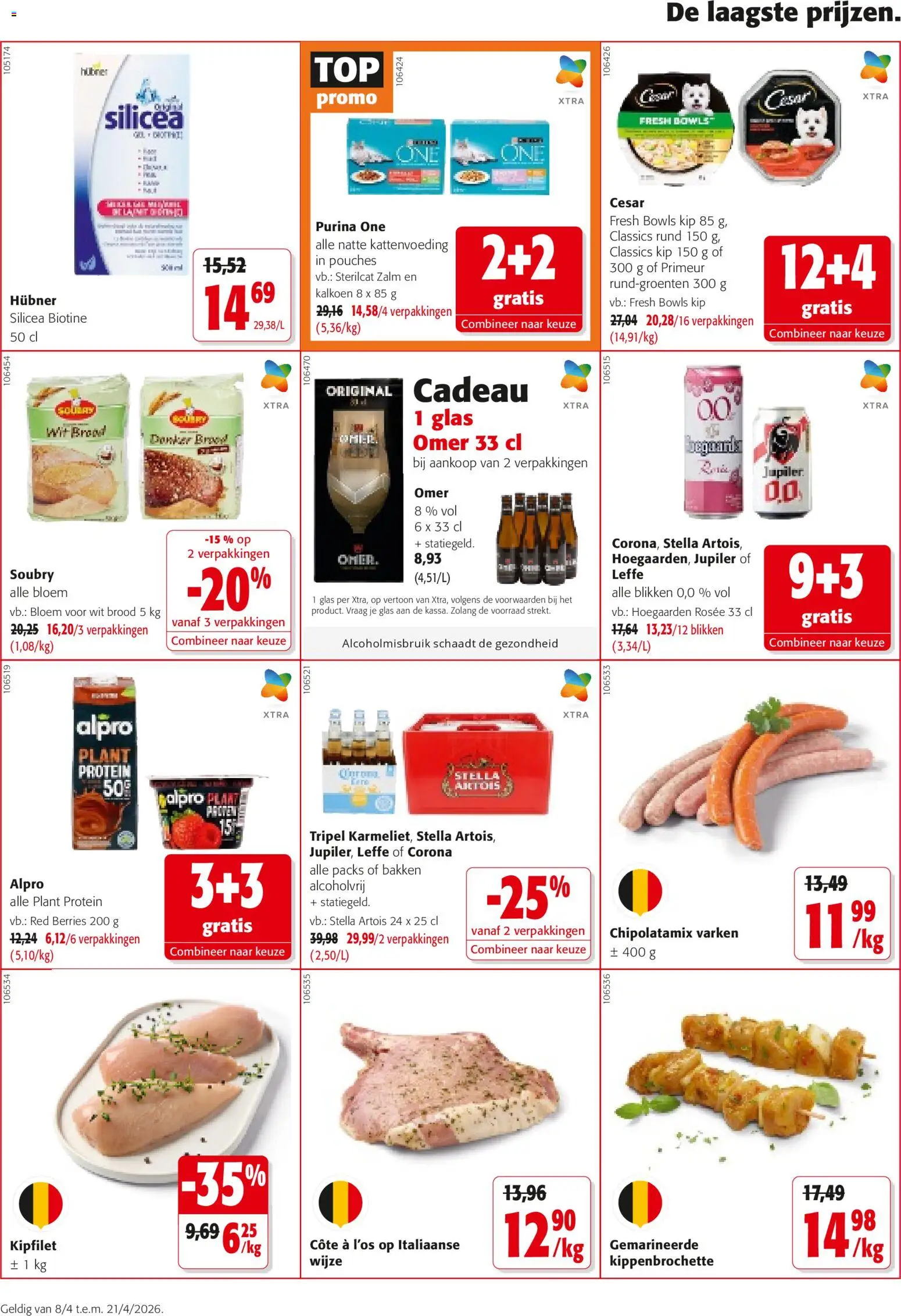 {H1} | Pagina: 16 | Producten: Zalm, Plaat, Kip, Brood