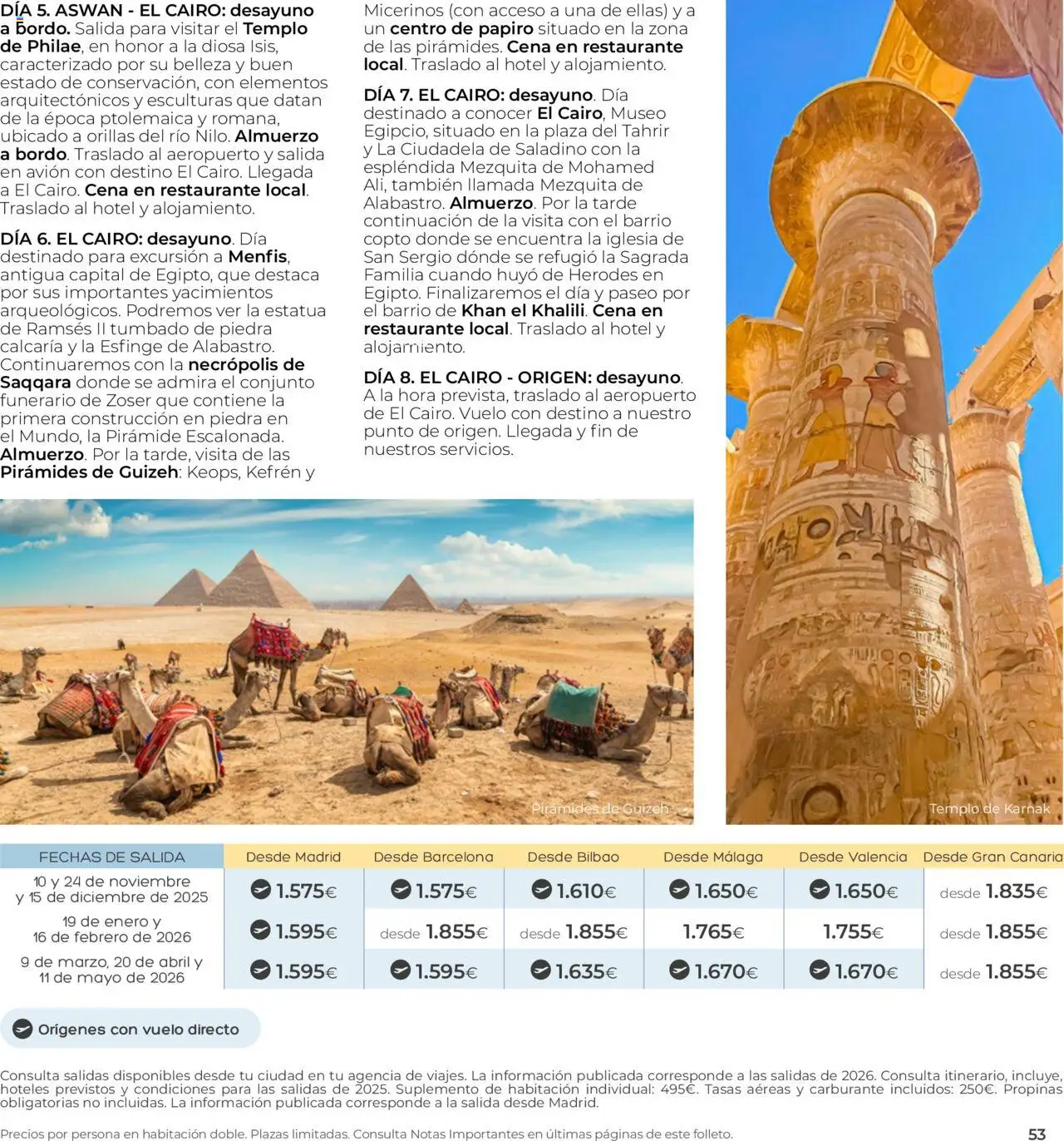 Viajes El Corte Inglés - Club de Vacaciones - Vacaciones Económicas Personalizado │ válido desde el 01.09.2025 | Página: 53