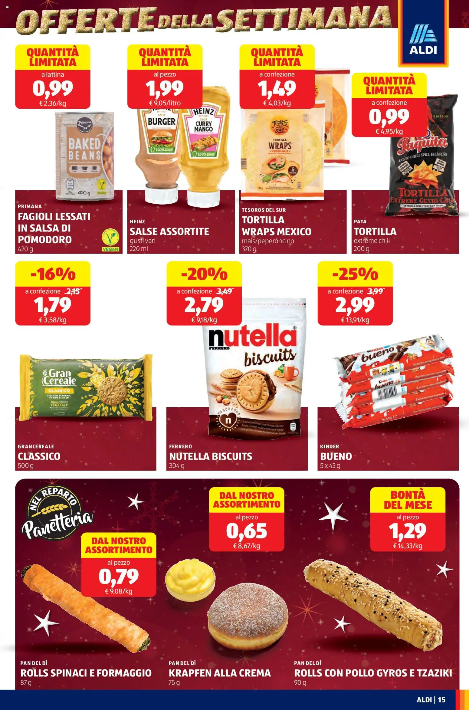 Volantino Aldi del 03.11.2025 | Pagina: 15 | Prodotti: Pollo, Fiocchi, Salsa, Formaggio