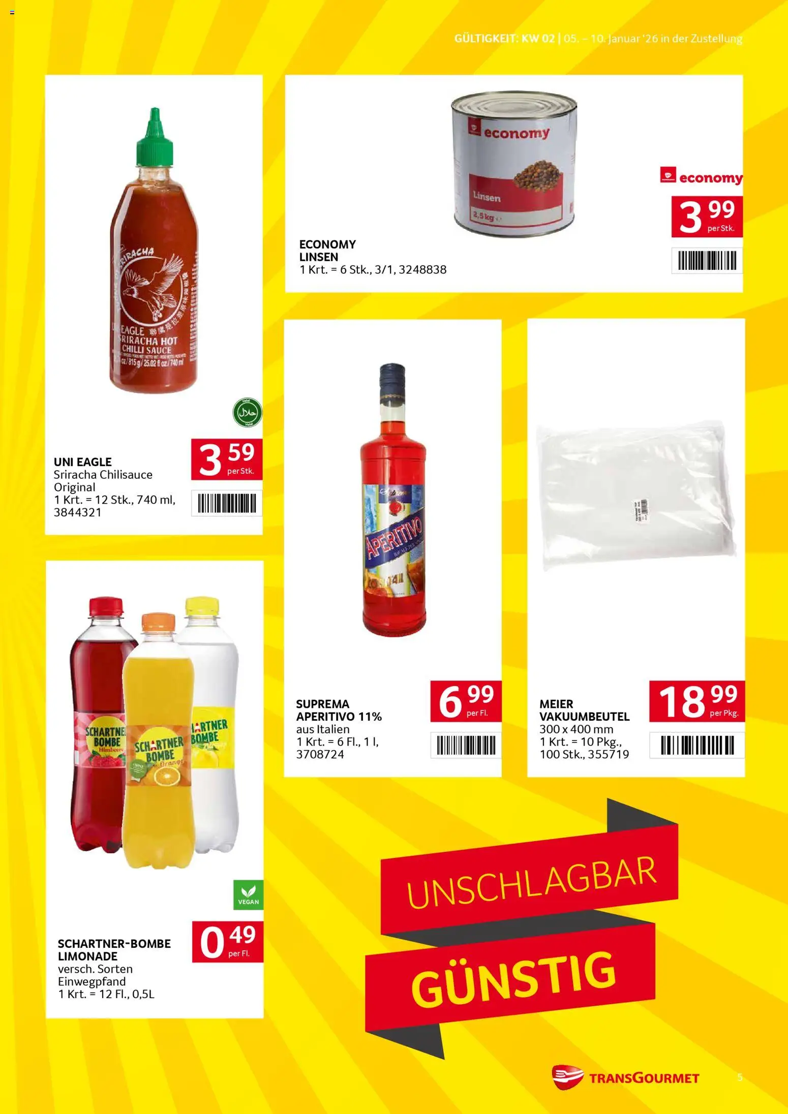 Transgourmet Zustellaktion gültig ab 05.01.2026 | Seite: 5 | Produkte: Himbeere