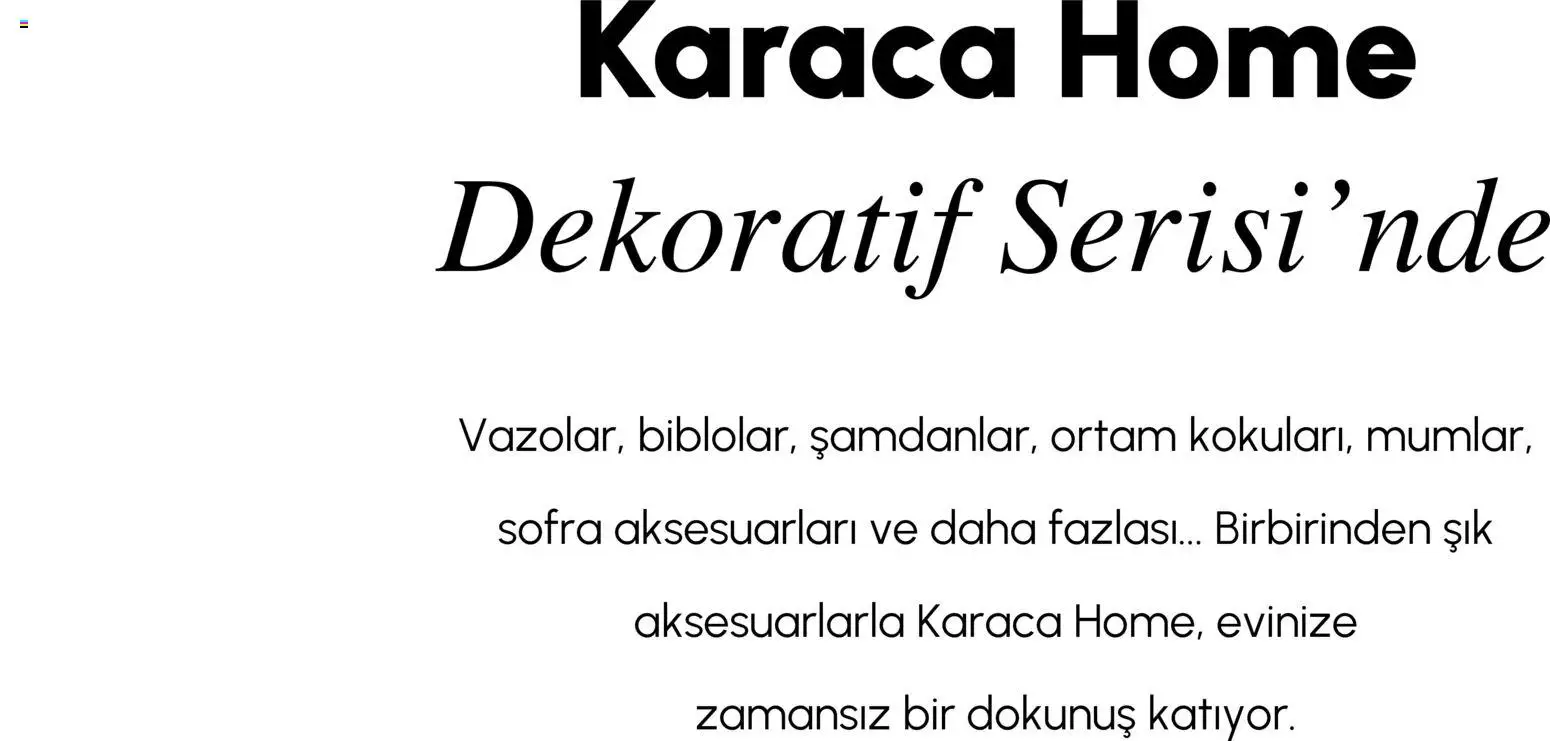 Karaca Home Katalog Dekoratif - İlkbahar / Yaz 2026 - 01.03.2026 tarihinden itibaren geçerlidir | Sayfa: 5