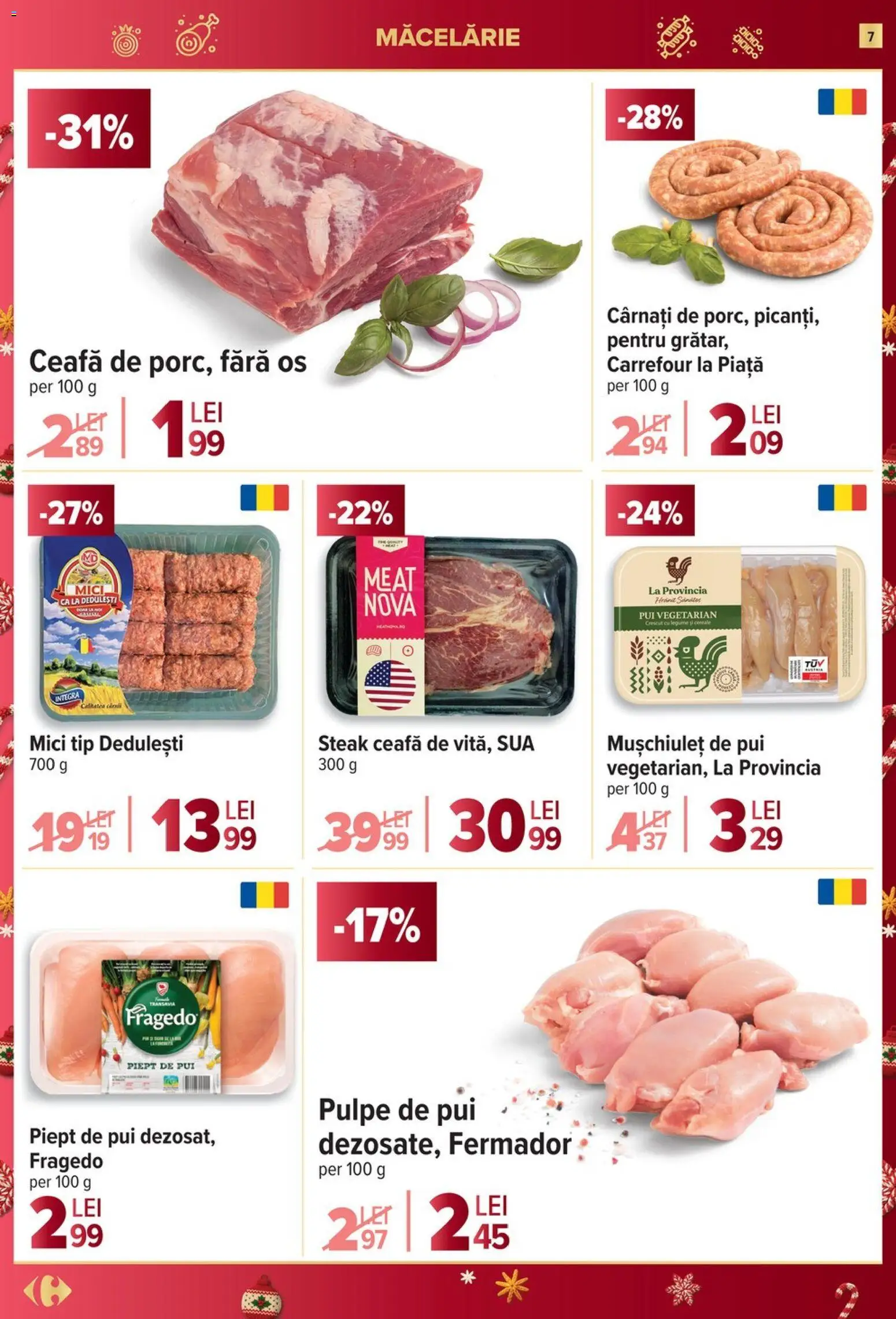 Noul catalog Carrefour – valabil de la 27.12.2025 | Pagină: 7 | Produse: Hacıyatmaz Kedi Oyuncağı, Cereale, Legume, Cârnați