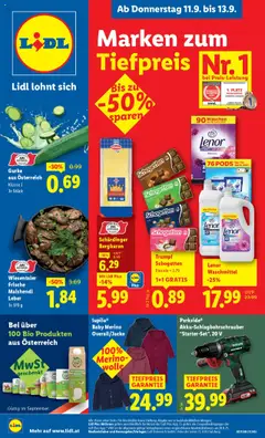 Lidl Flugblatt ab 11.09.2025 gültig