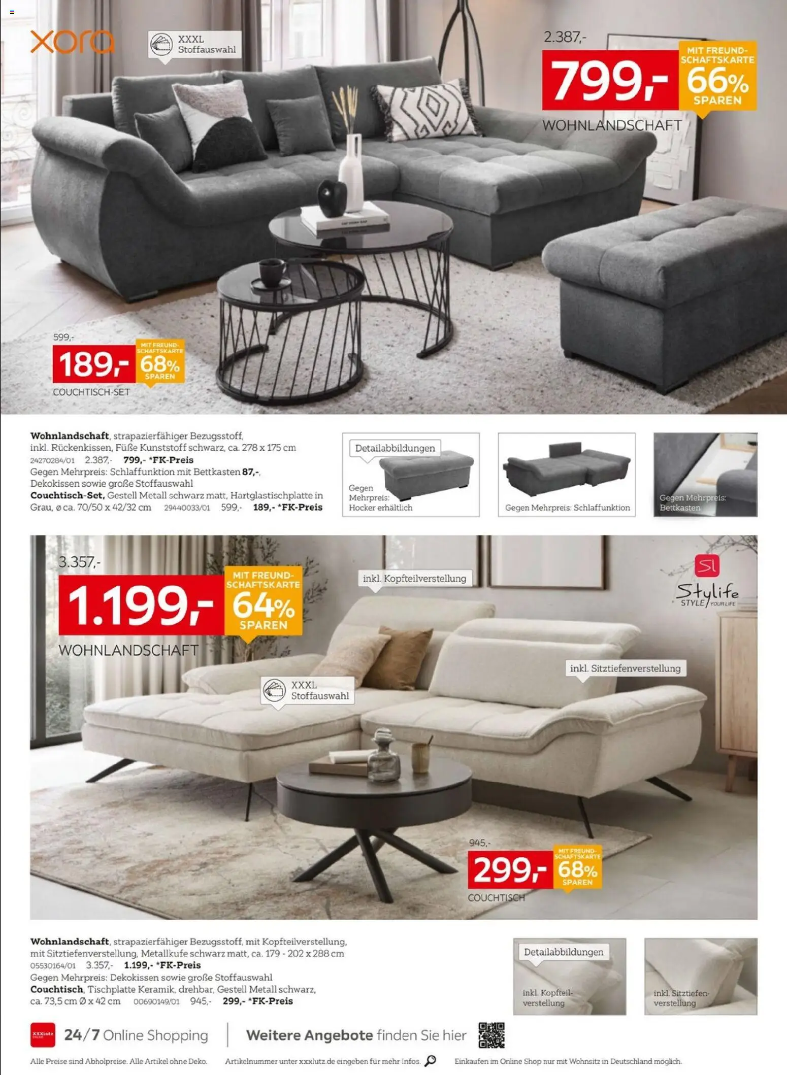 XXXL Lutz Prospekt 	 – gültig ab 02.01.2026 | Seite: 8 | Produkte: Wohnlandschaft, Hocker, Couchtisch