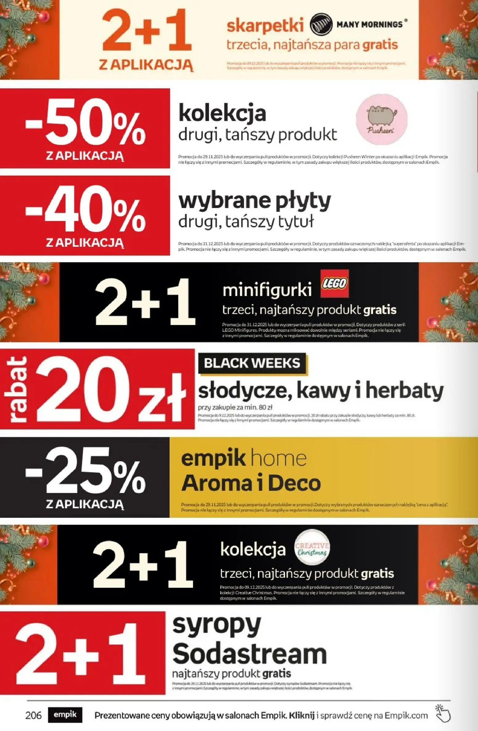 Empik Black Friday od 26.11.2025 | Strona: 206 | Produkty: Skarpetki, Plyty, Lego, Sodastream