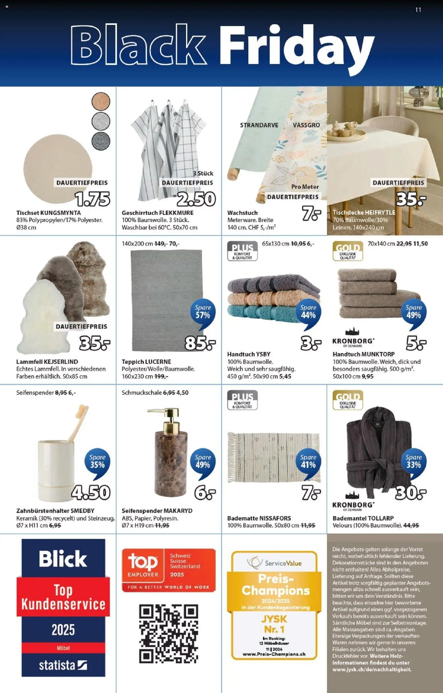 JYSK - Black Friday – gültig ab 18.11.2025 | Seite: 11 | Produkte: Seifenspender, Teppich, Bademantel