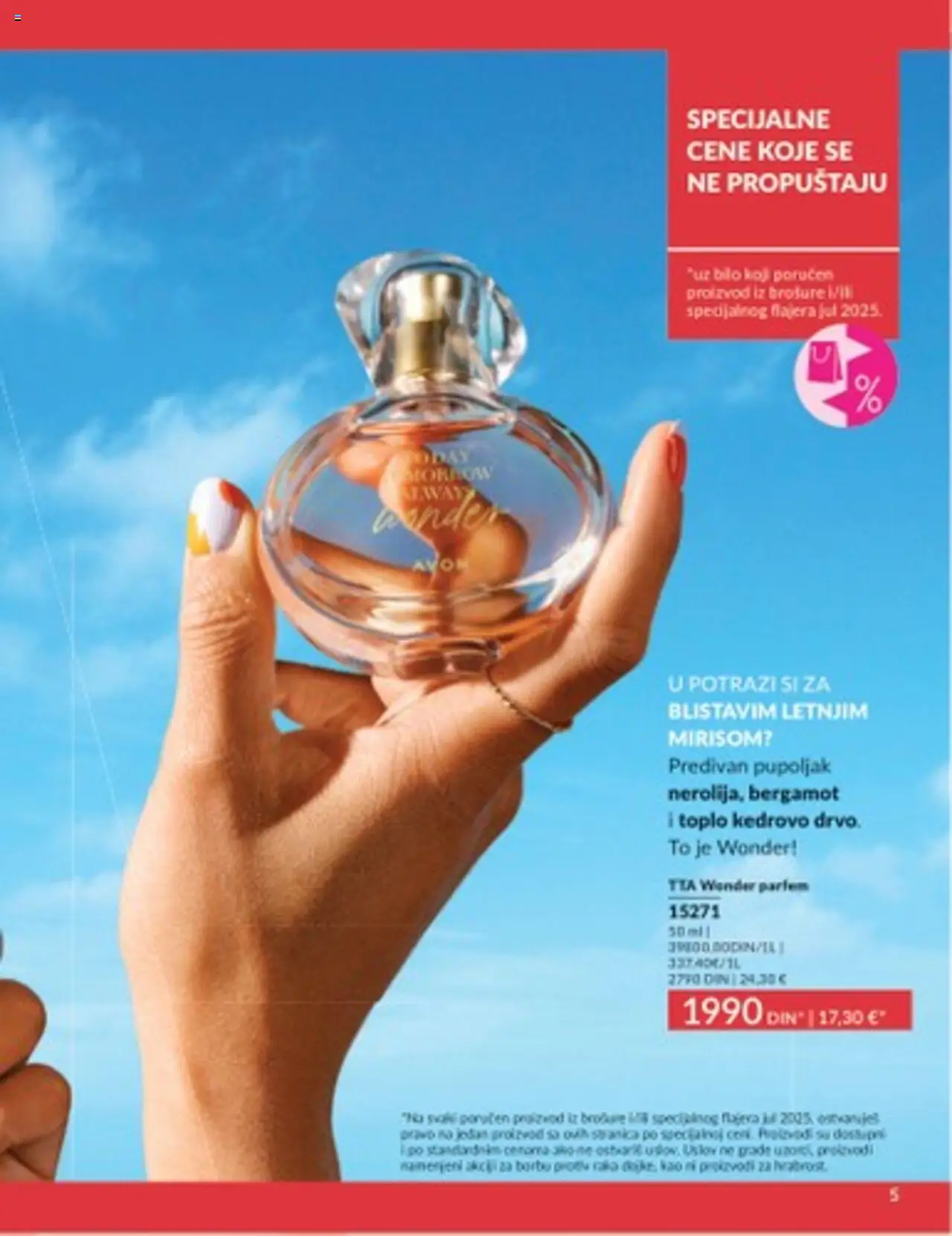 AVON katalog - važi od 01.07.2025 | Strana: 5 | Proizvode: Parfem, So