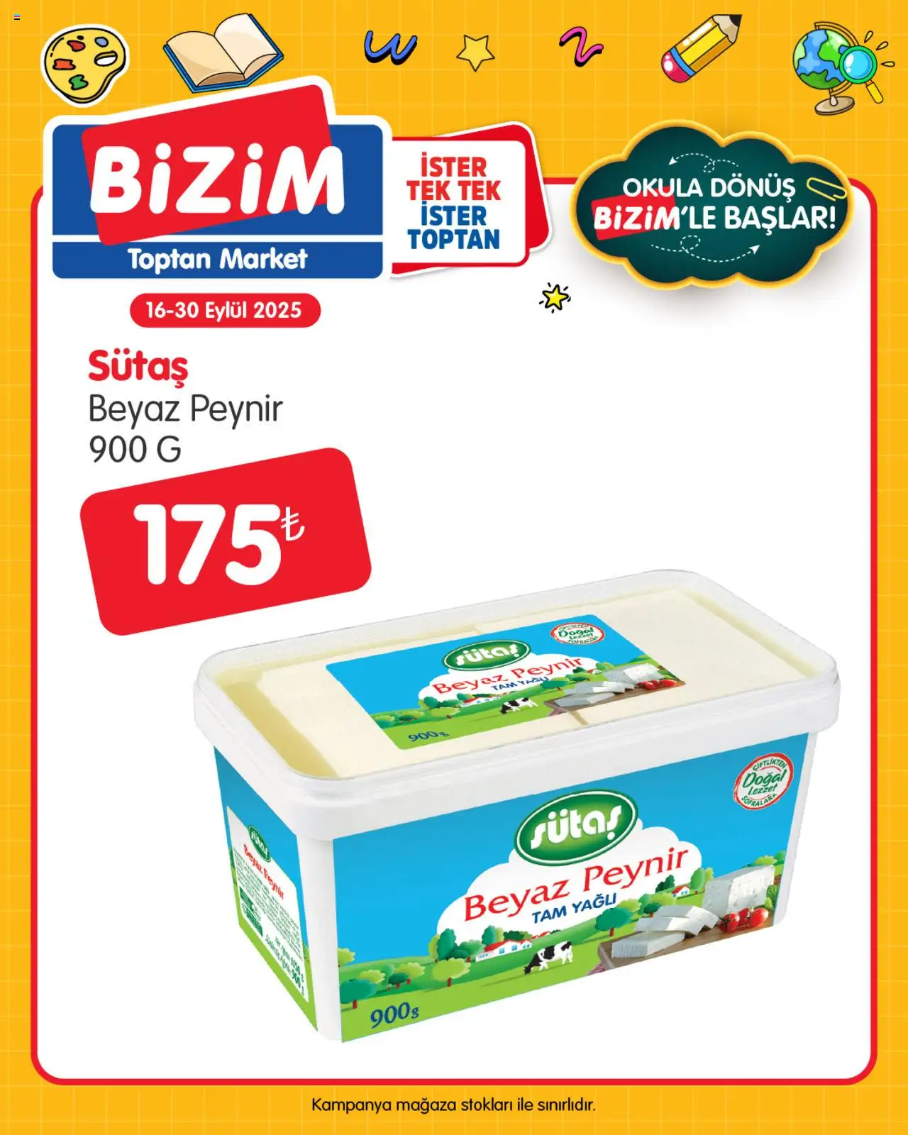 Bizim Toptan - Okula dönüş  - 16.09.2025 tarihinden itibaren geçerlidir | Sayfa: 9 | Ürünler: Peynir