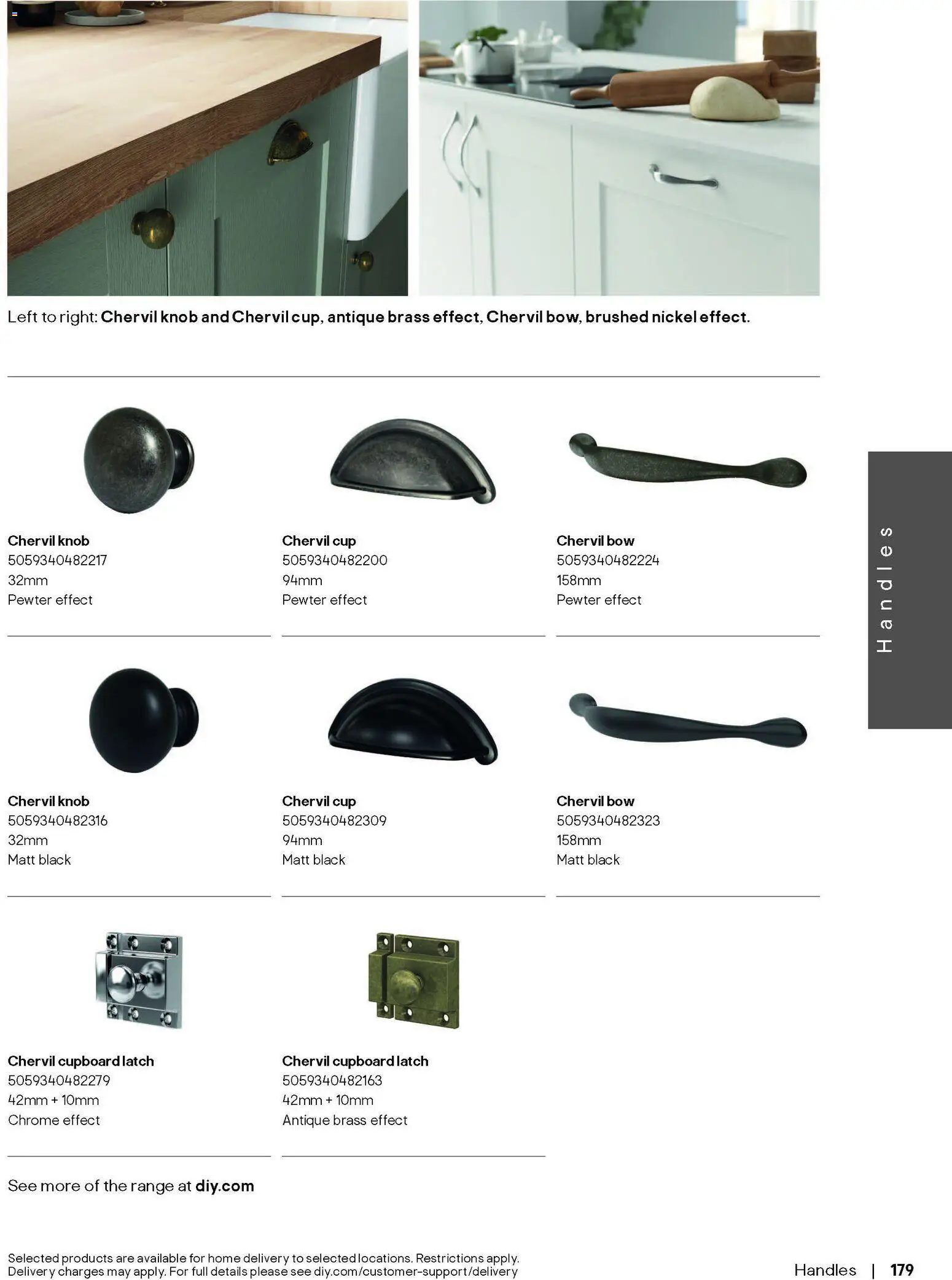 {H1} | Page: 179 | Products: Handles, Knob