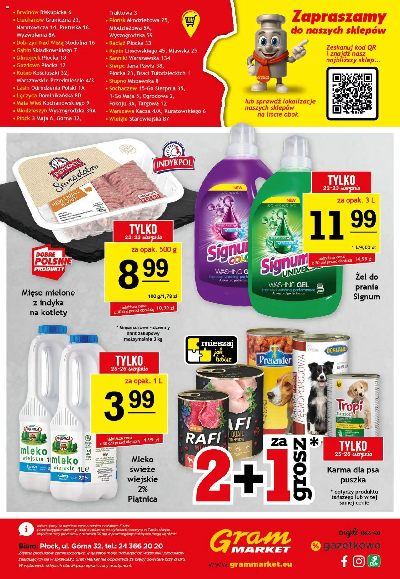 Gram Market Gazetka od 20.08.2025 | Strona: 16 | Produkty: Mięso z indyka, Wołowina, Przepiórka, Kotlety