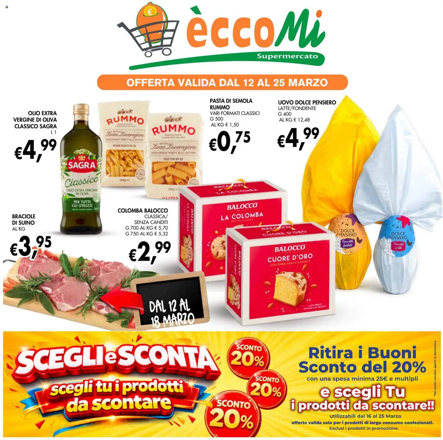 Volantino Coal del 12.03.2026 | Pagina: 1 | Prodotti: Suino, Pasta, Olio extra vergine, Penne