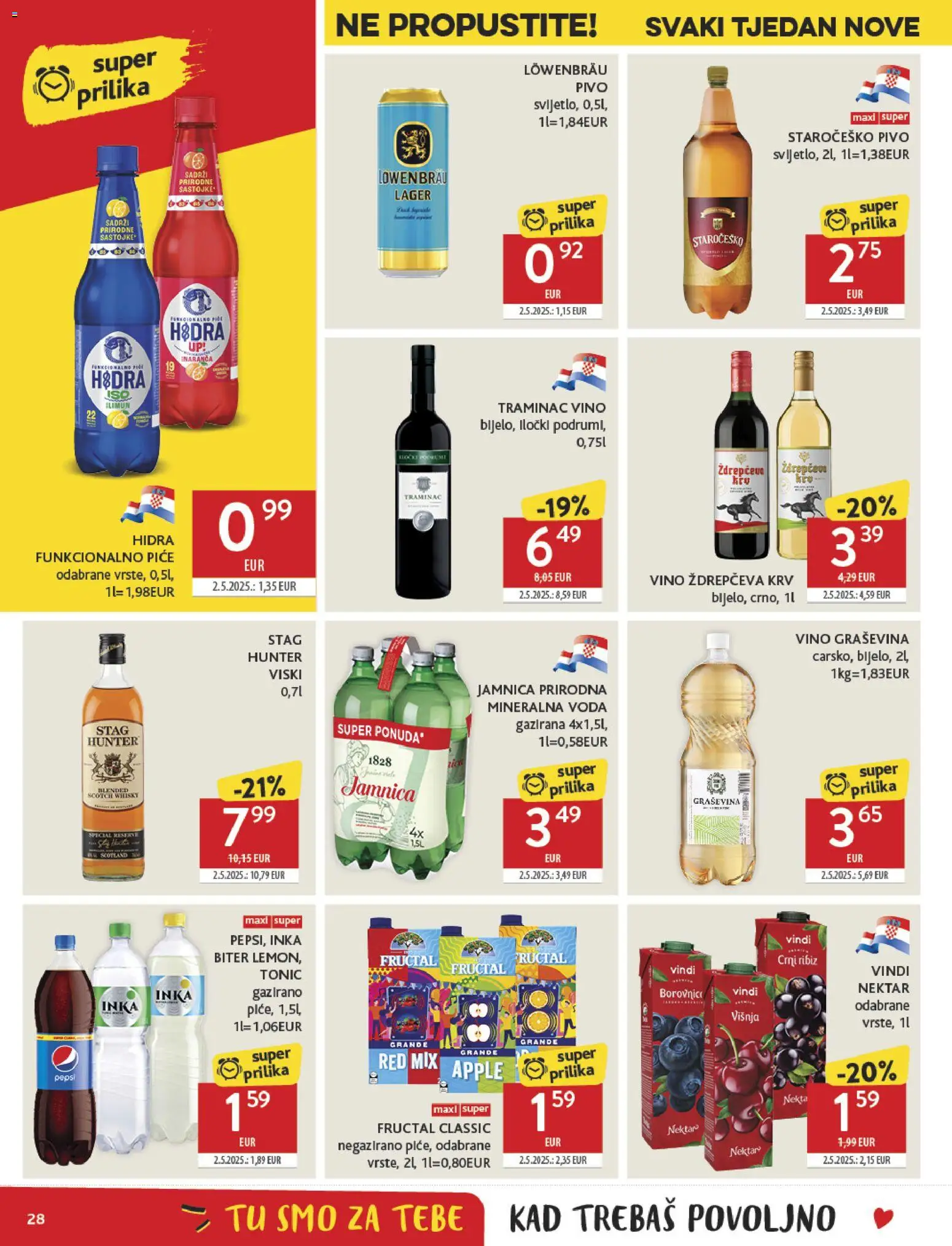 Konzum katalog | vrijedi od 12.11.2025 | Stranica: 28 | Proizvodi: Vino, Whisky, Jamnica, Voda