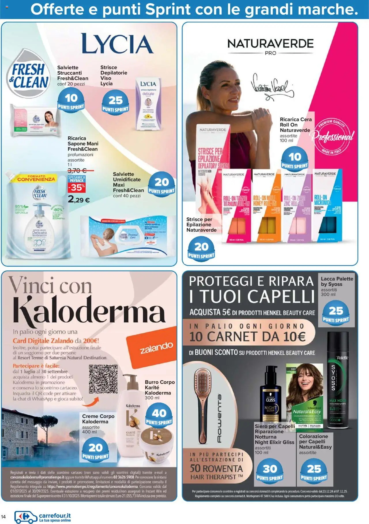 Volantino Carrefour del 21.08.2025 | Pagina: 14 | Prodotti: Lacca, Sapone, Burro, Miele