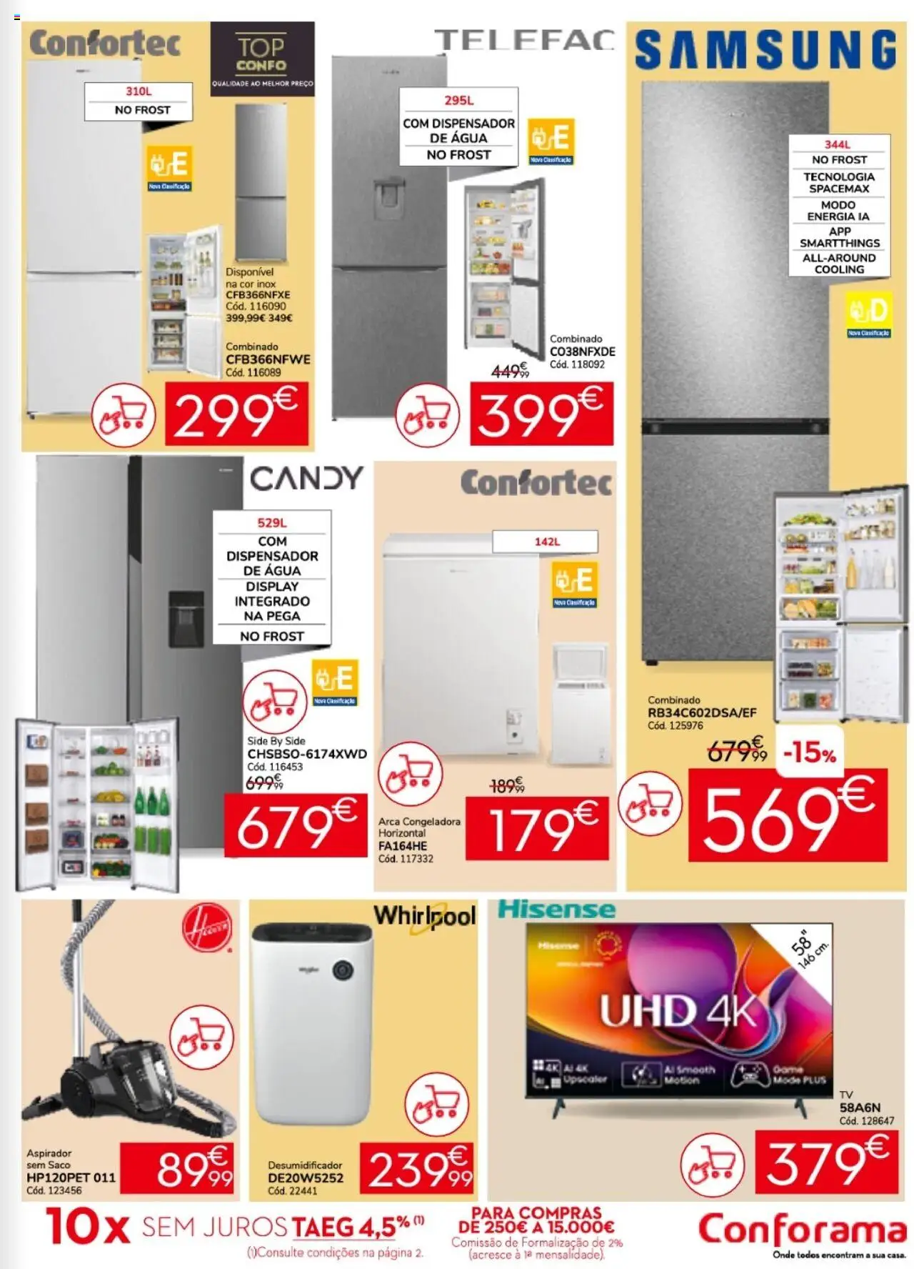 Conforama folheto │ válido de 25.09.2025 | Página: 15 | Produtos: Agua, Aspirador, Whirlpool, Desumidificador