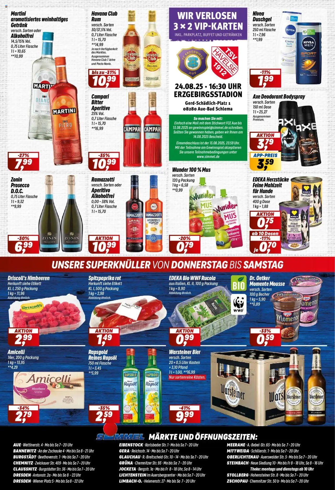 Simmel Prospekt 	 - gültig ab dem 04.08.2025 | Seite: 8 | Produkte: Bier, Campari, Himbeere, Ramazzotti