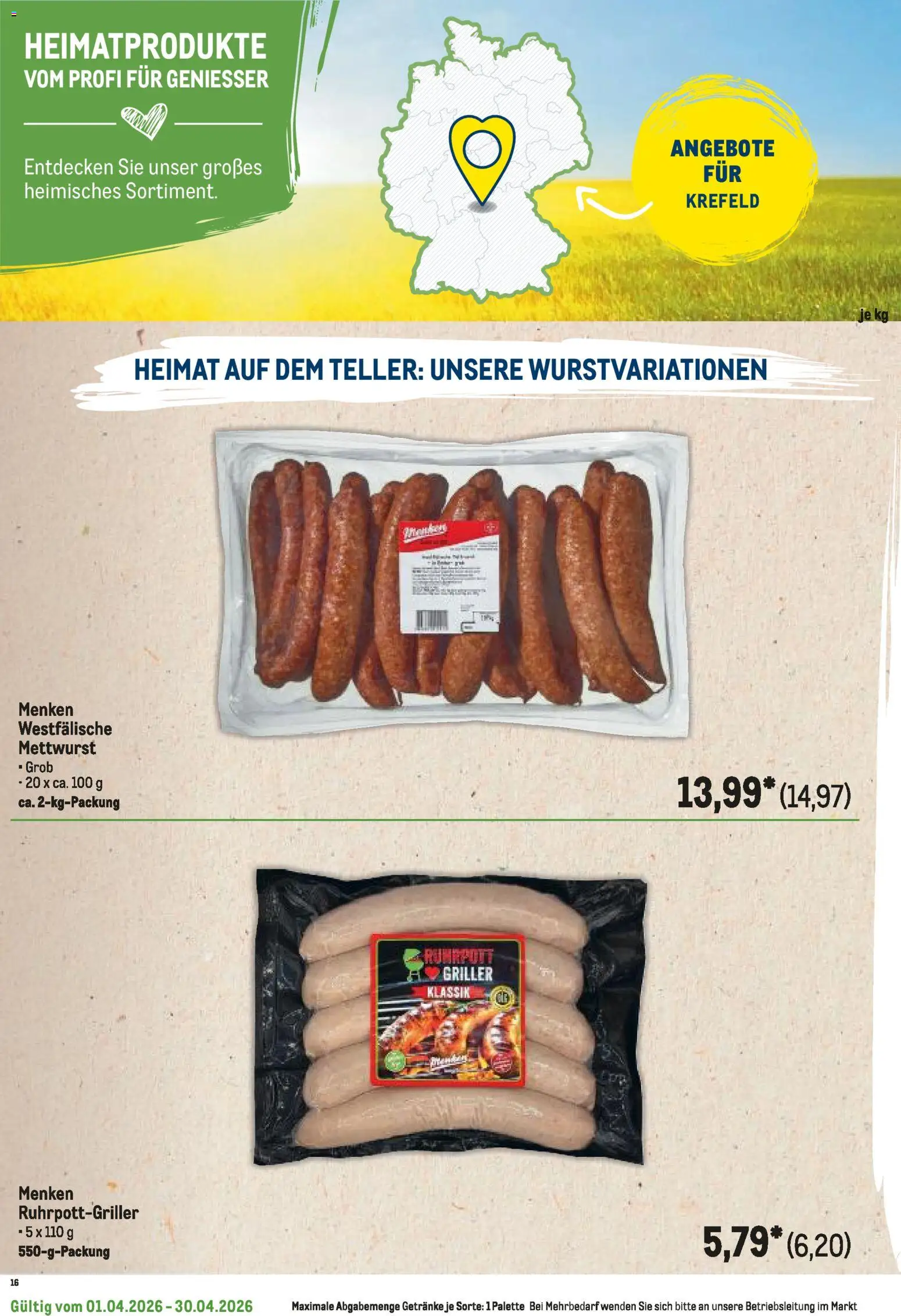Metro Regionaler Flyer – gültig ab 01.04.2026 | Seite: 50 | Produkte: Griller