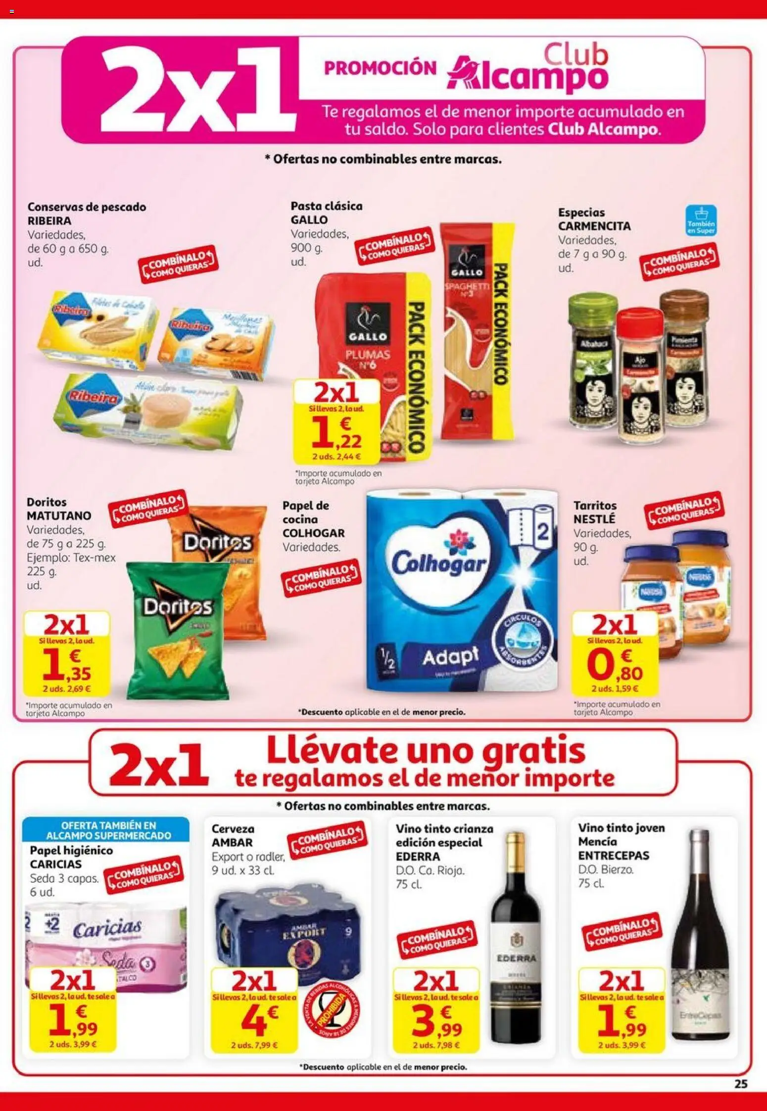 Alcampo - Black Friday │ válido desde el 06.11.2025 | Página: 25 | Productos: Cerveza, Papel higienico, Pescado, Té