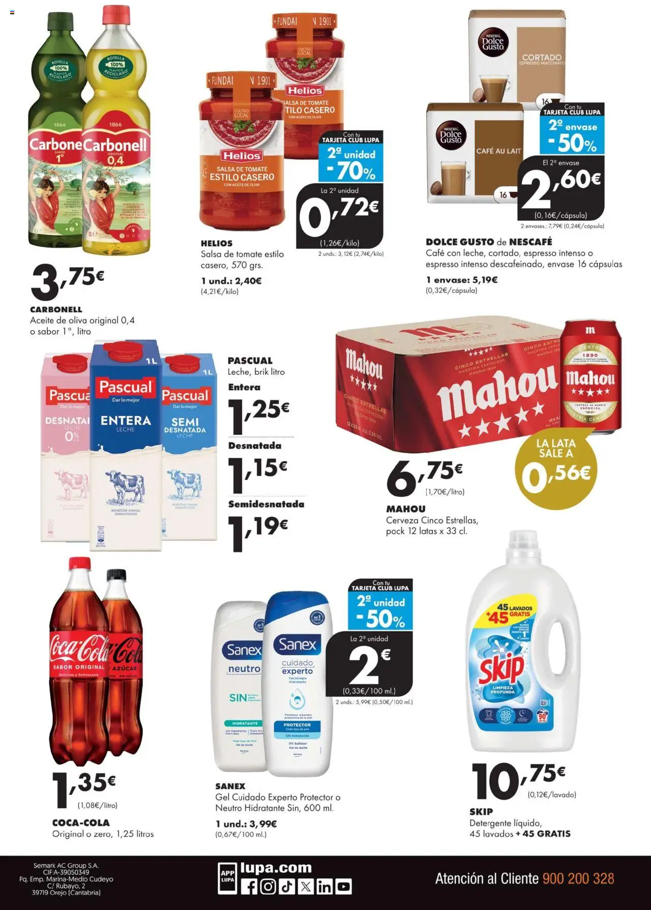 Lupa Supermercados folleto │ válido desde el 11.09.2025 | Página: 4 | Productos: Detergente, Café, Salsa de tomate, Aceite de oliva